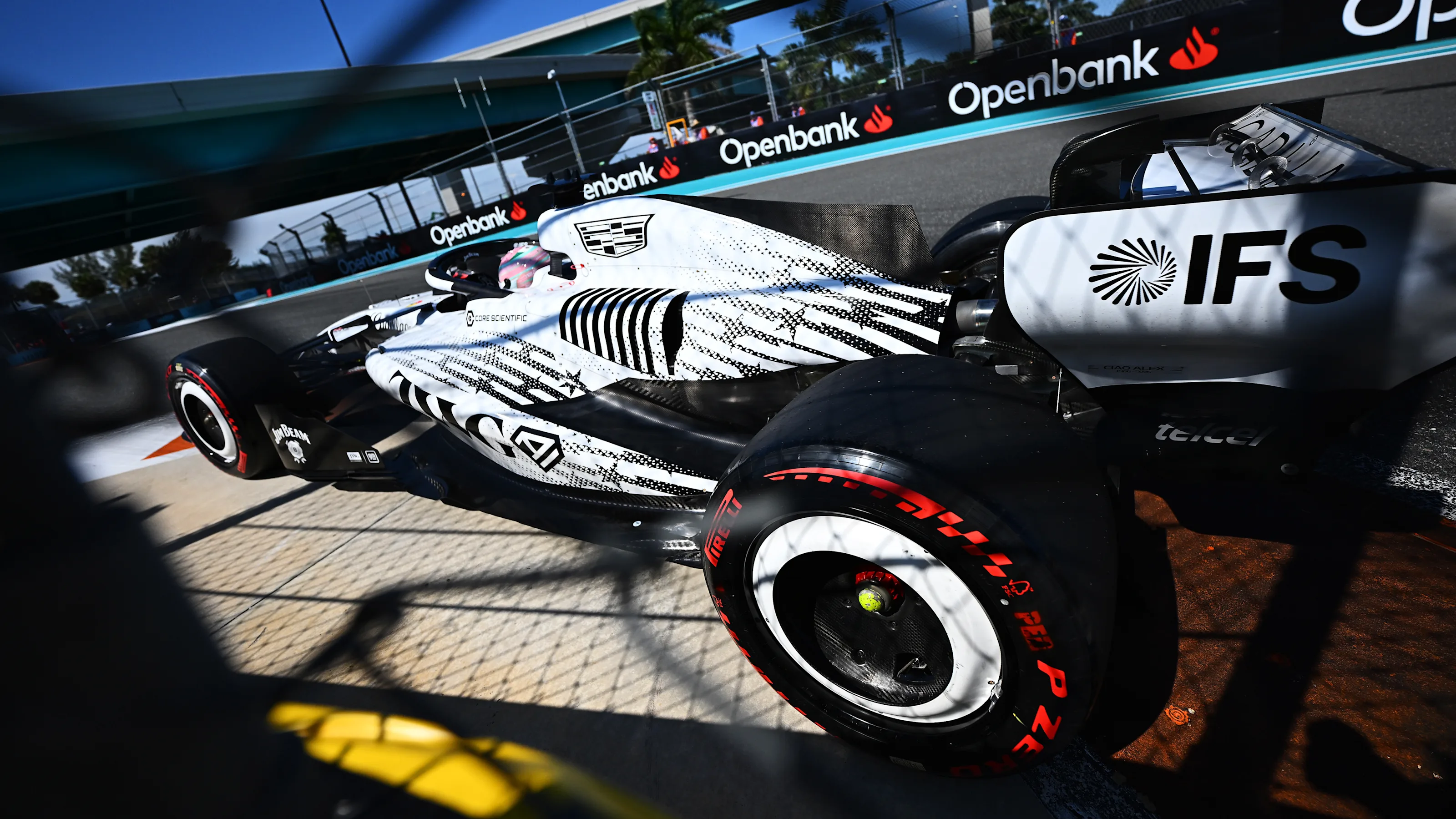 MIAMI, FLORIDA - MAY 02: Sergio Perez of Mexico driving the (11) Cadillac F1 Team MAC-26 Ferrari on