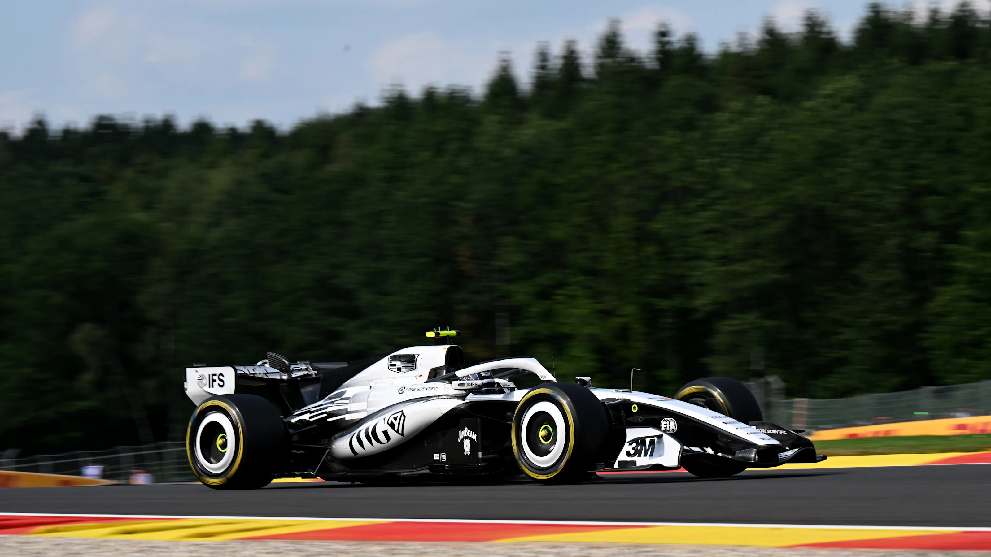 SPA, BELGIUM - JULY 17: Valtteri Bottas of Finland driving the (77) Cadillac F1 Team MAC-26 Ferrari