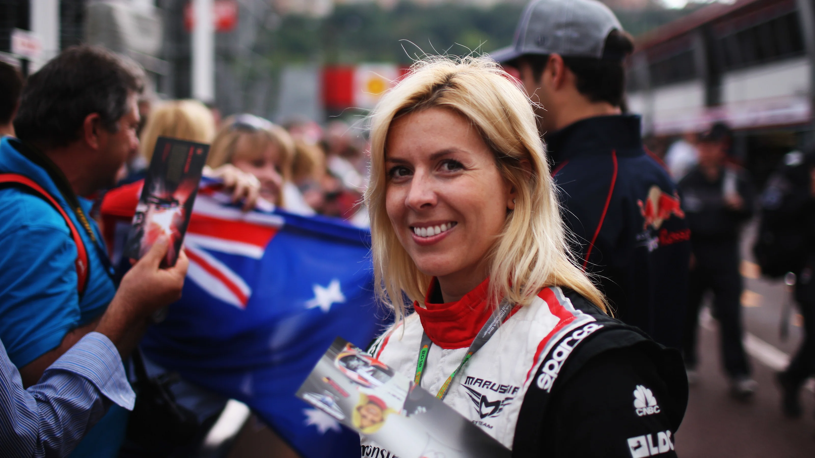 MONTE CARLO, MONACO - MAY 25: Maria de Villota of Spain and Marussia signs autographs for fans