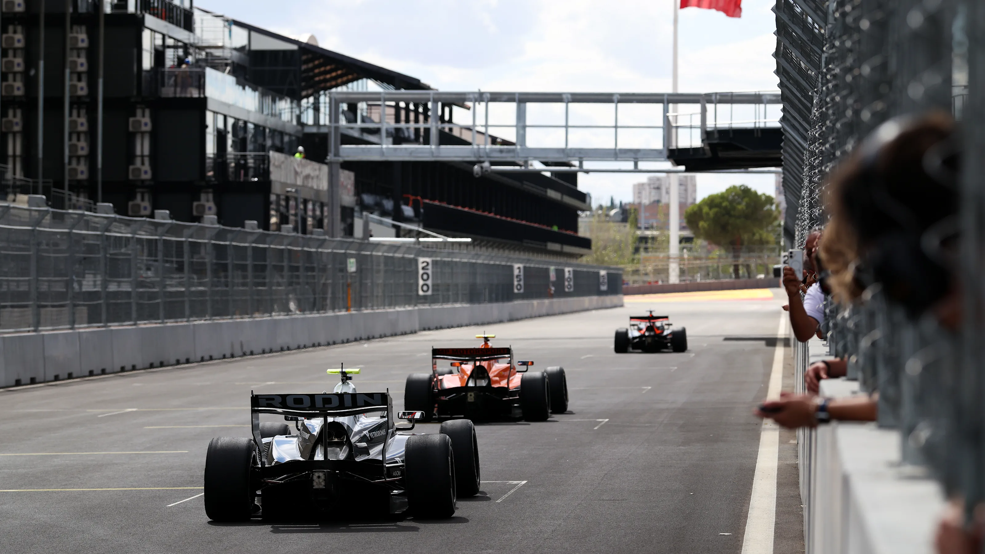 MADRID, SPAIN - AUGUST 24: Brando Badoer of Italy and Rodin Motorsport (18) passes the pits during