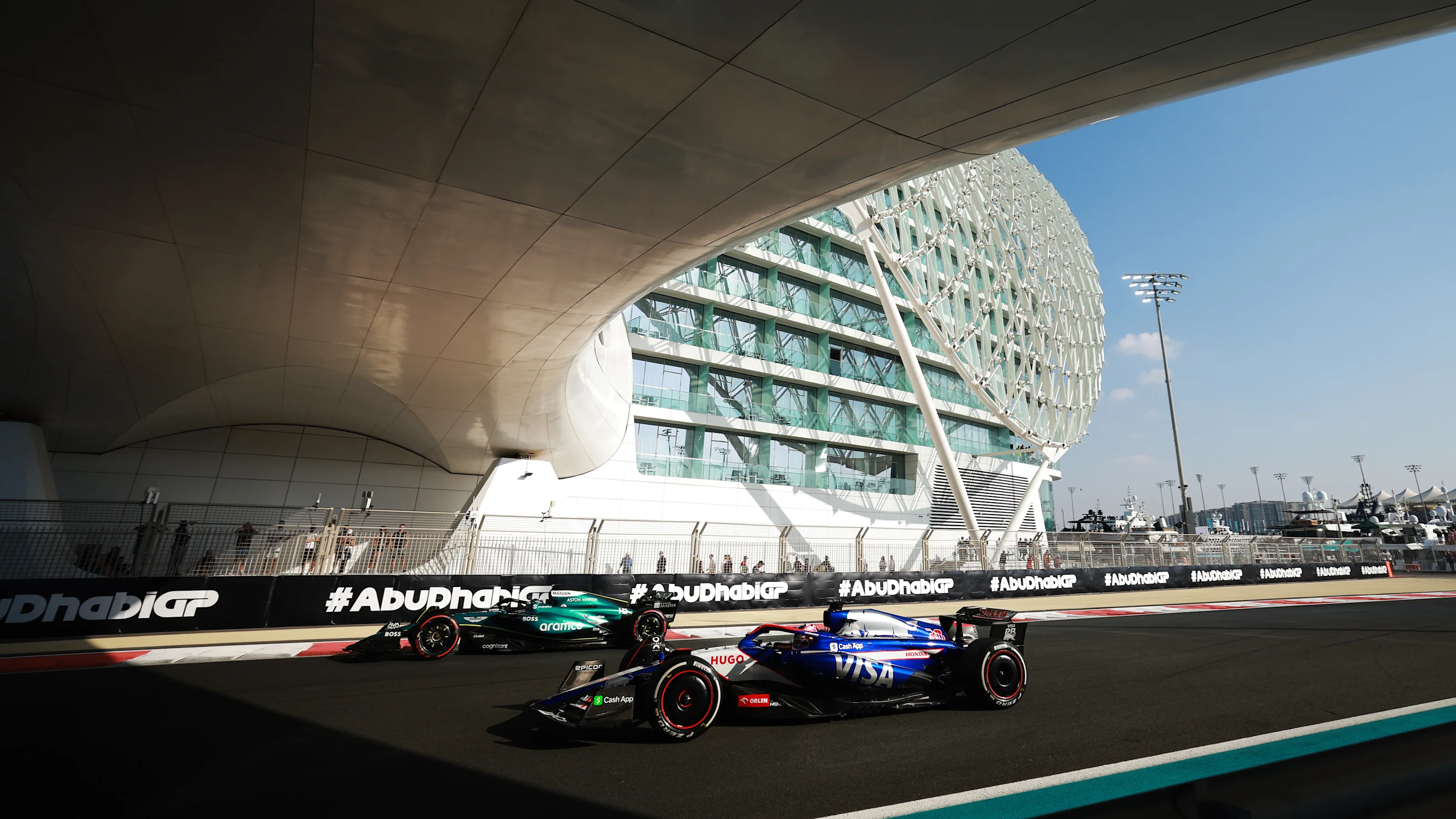 ABU DHABI, UNITED ARAB EMIRATES - DECEMBER 07: Lance Stroll of Canada driving the (18) Aston Martin