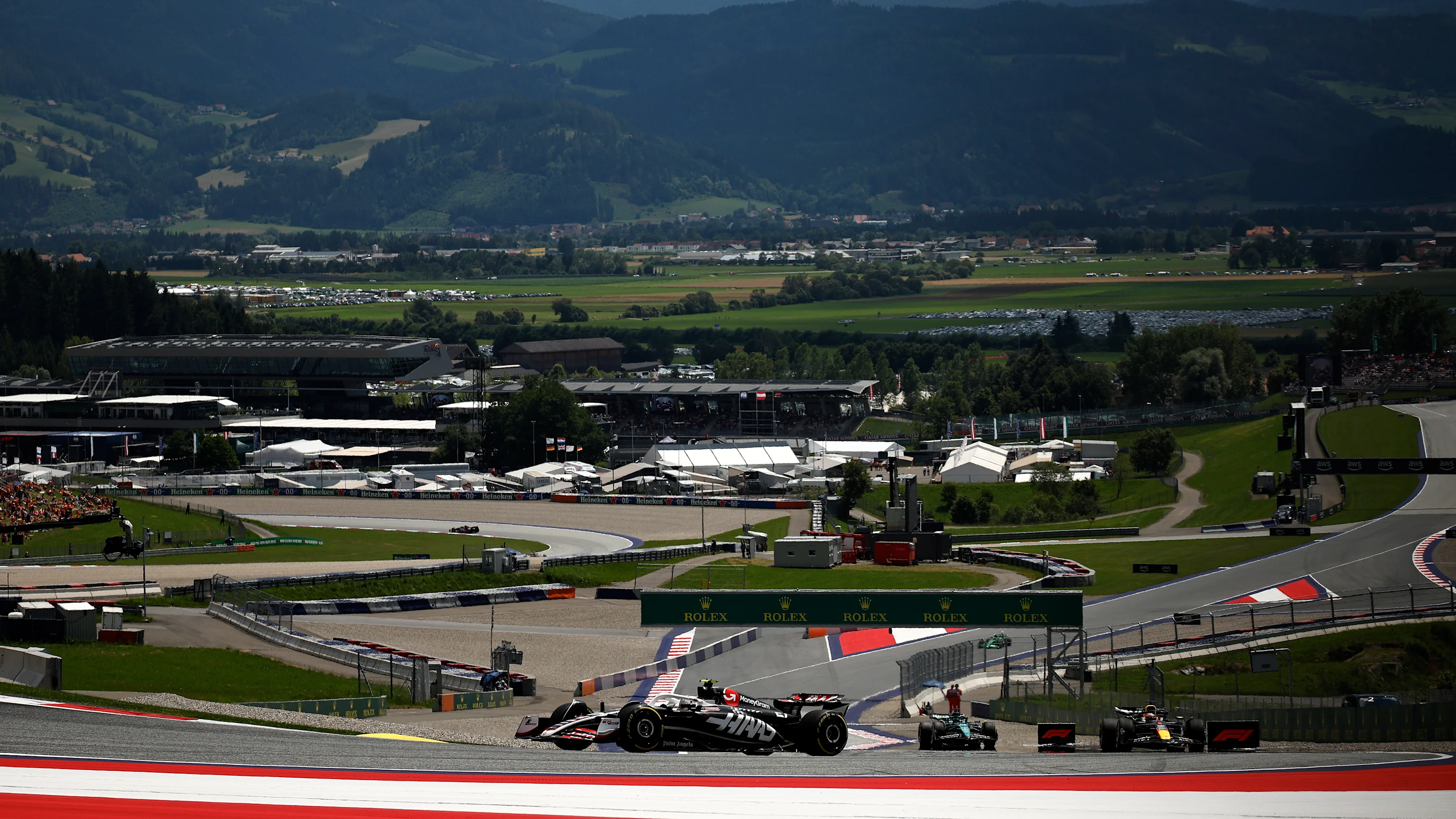 SPIELBERG, AUSTRIA - JUNE 28: Nico Hulkenberg of Germany driving the (27) Haas F1 VF-24 Ferrari on