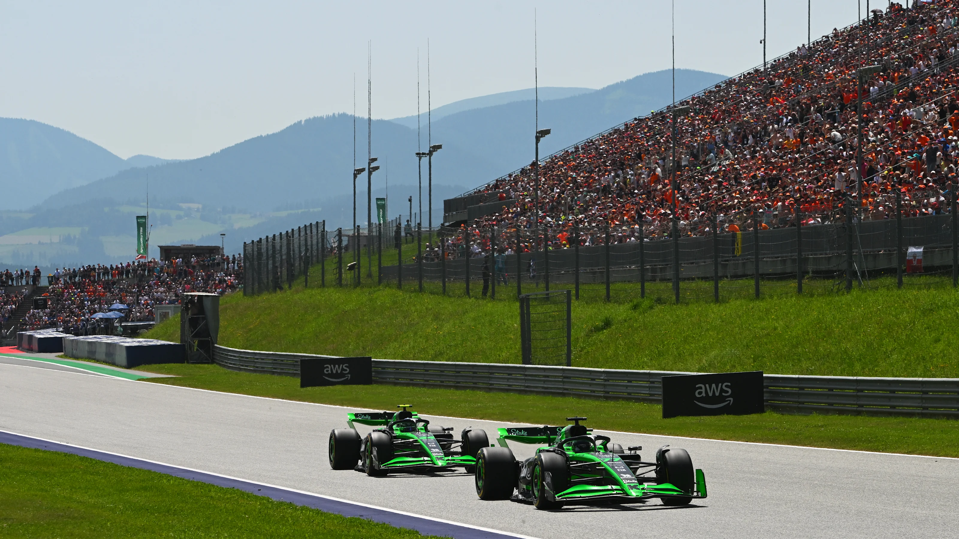 SPIELBERG, AUSTRIA - JUNE 29: Valtteri Bottas of Finland driving the (77) Kick Sauber C44 Ferrari