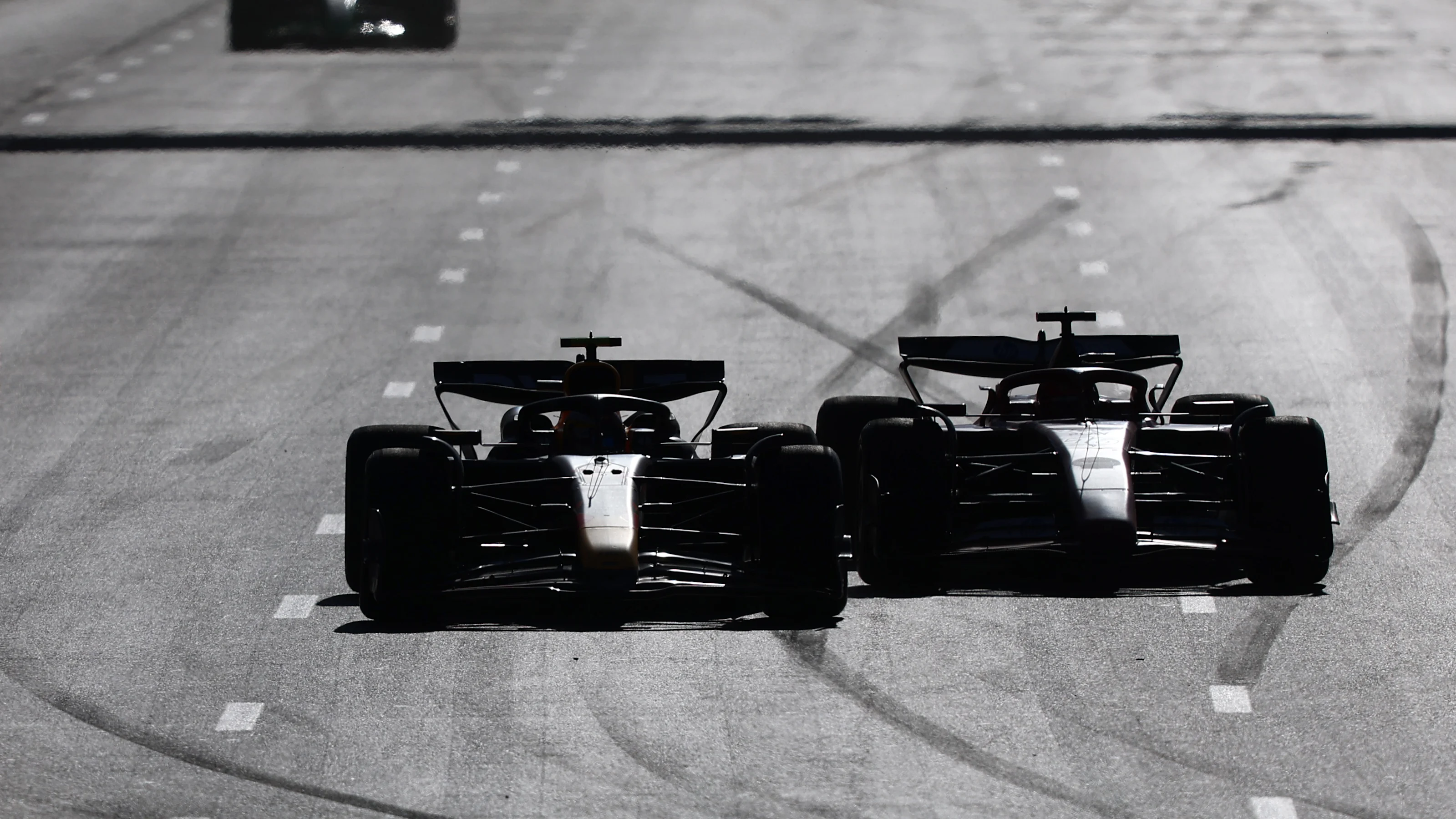 BAKU, AZERBAIJAN - SEPTEMBER 15: Sergio Perez of Mexico driving the (11) Oracle Red Bull Racing