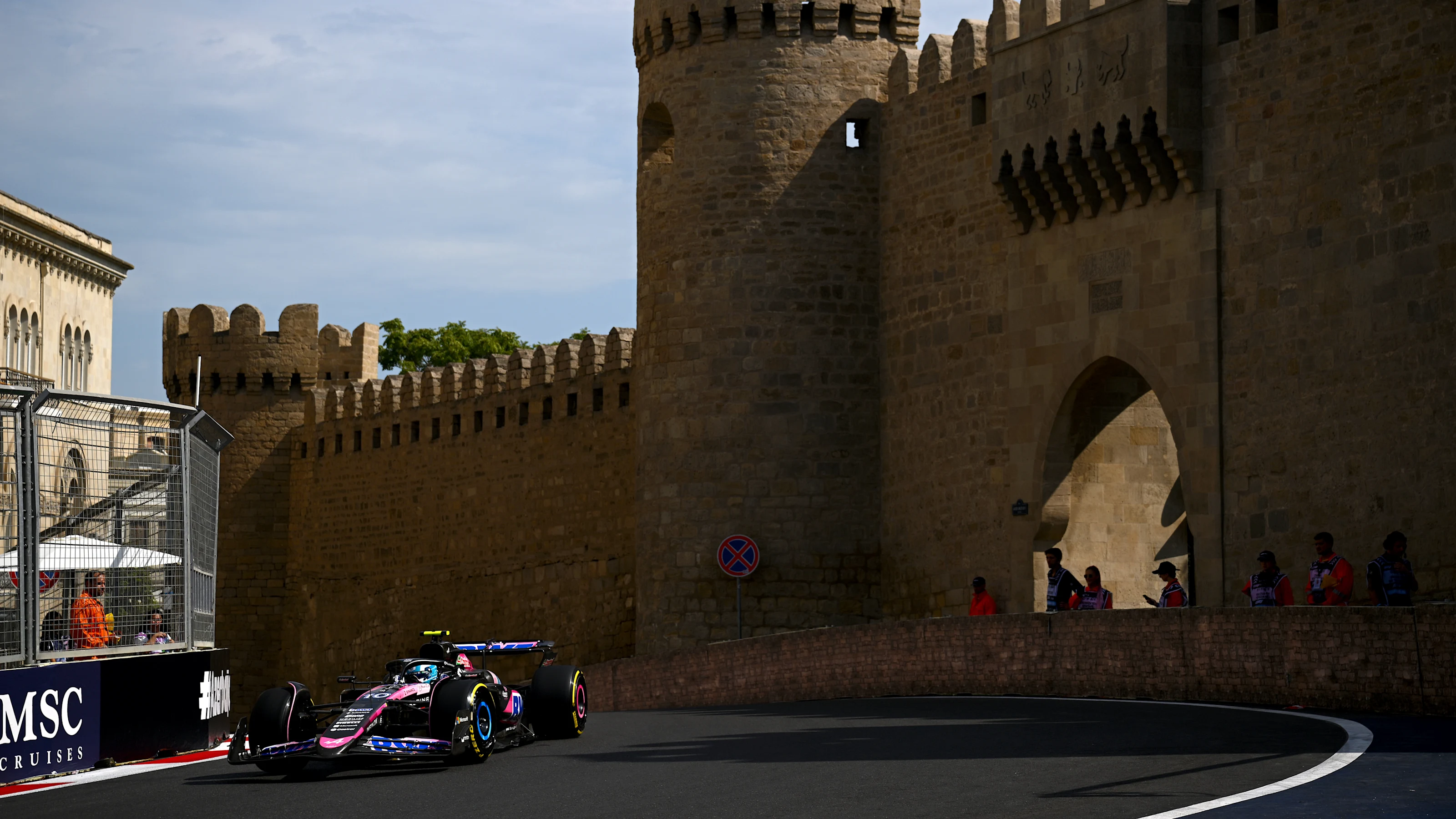 BAKU, AZERBAIJAN - SEPTEMBER 13: Pierre Gasly of France driving the (10) Alpine F1 A524 Renault on