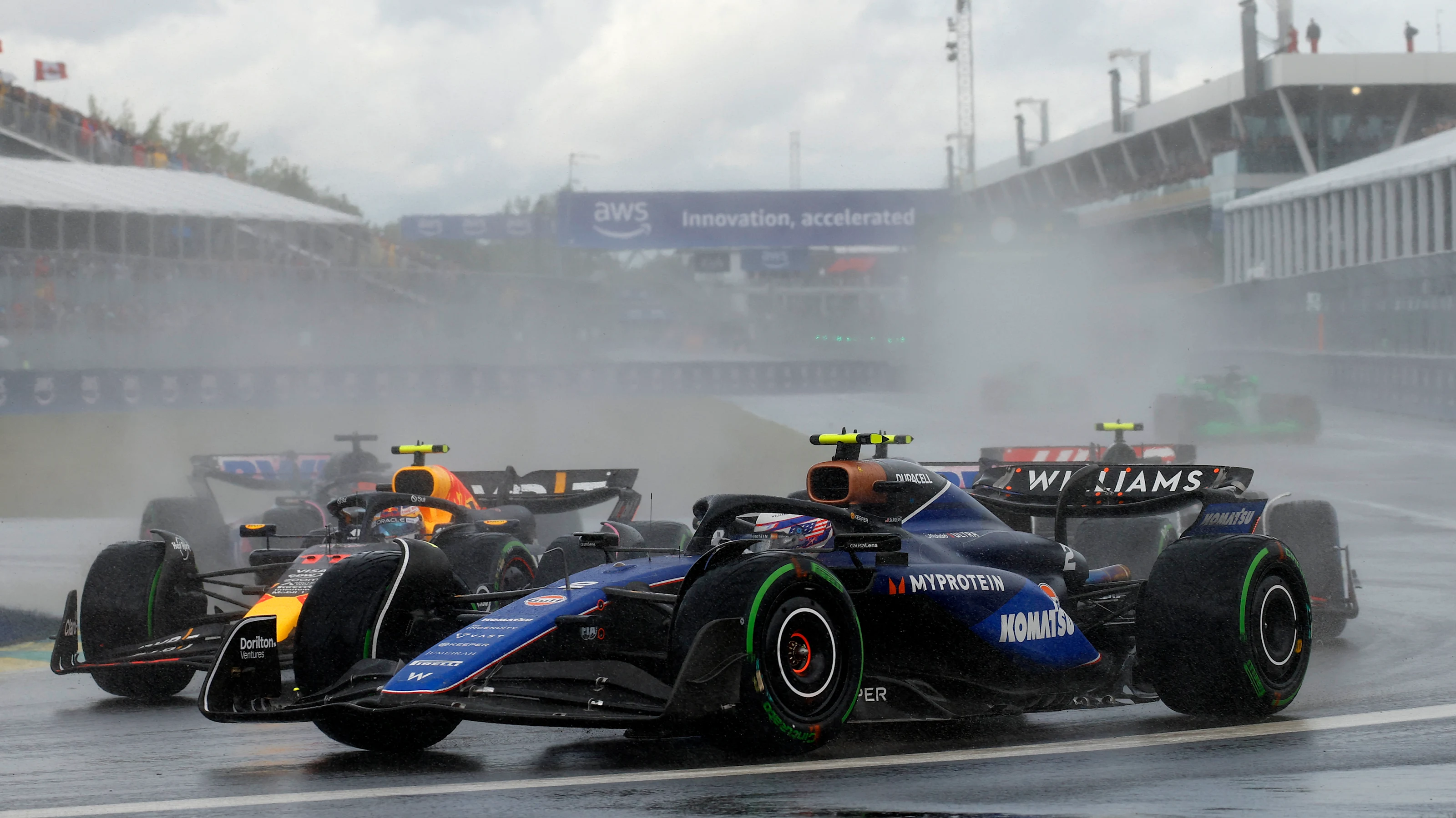 MONTREAL, QUEBEC - JUNE 09: Logan Sargeant of United States driving the (2) Williams FW46 Mercedes