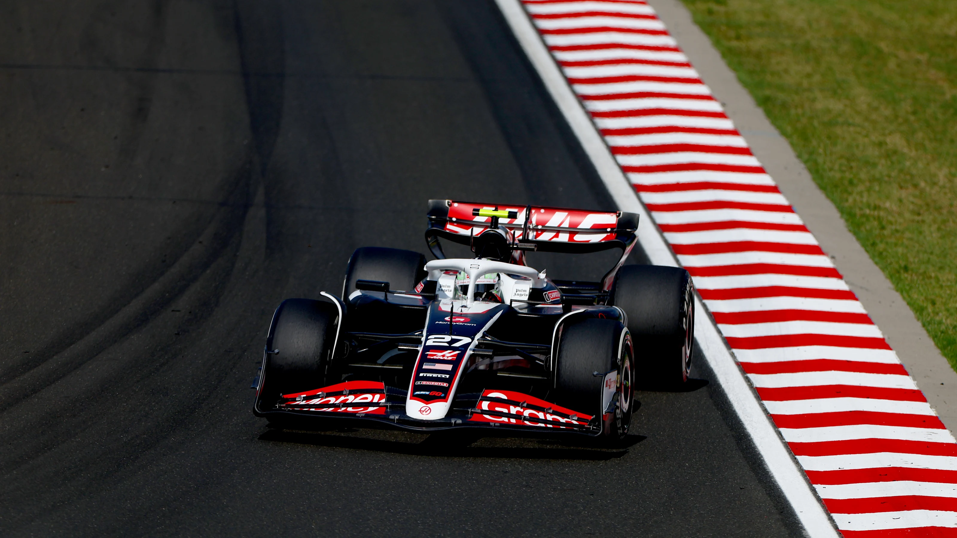 BUDAPEST, HUNGARY - JULY 21: Nico Hulkenberg of Germany driving the (27) Haas F1 VF-24 Ferrari on