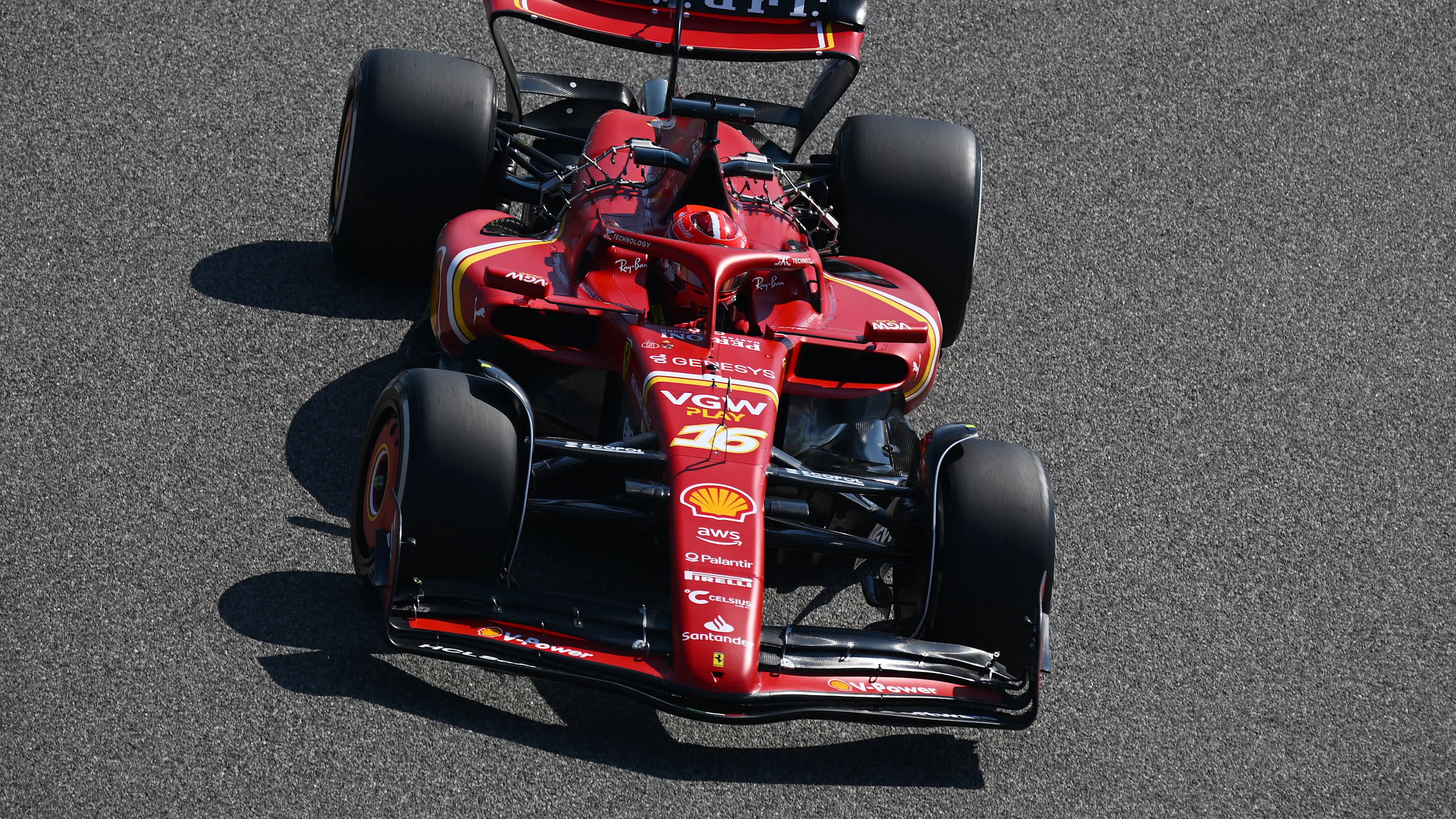 BAHRAIN, BAHRAIN - FEBRUARY 21: Charles Leclerc of Monaco driving the (16) Ferrari SF-24 on track