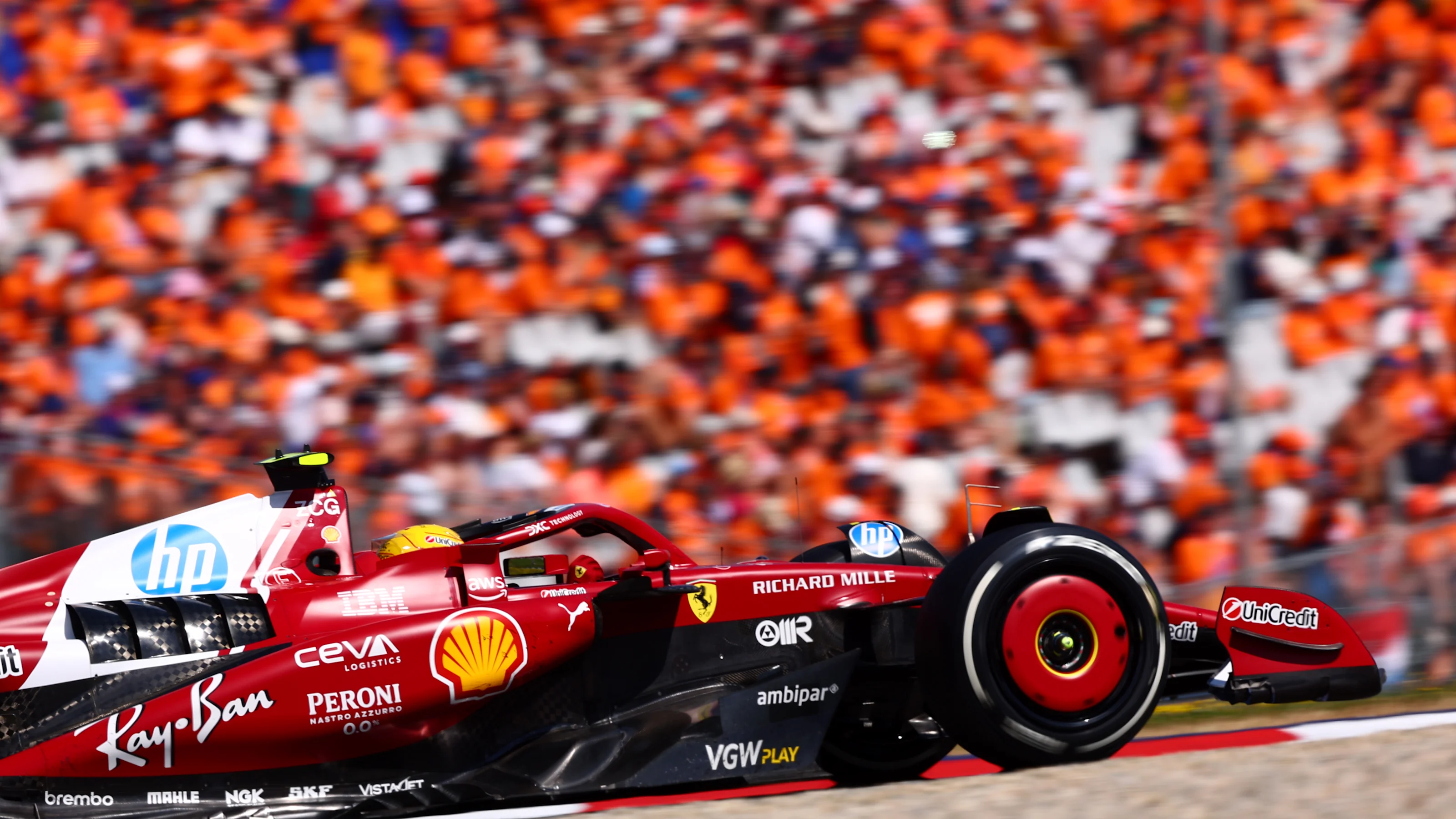 SPIELBERG, AUSTRIA - JUNE 29: Lewis Hamilton of Great Britain driving the (44) Scuderia Ferrari