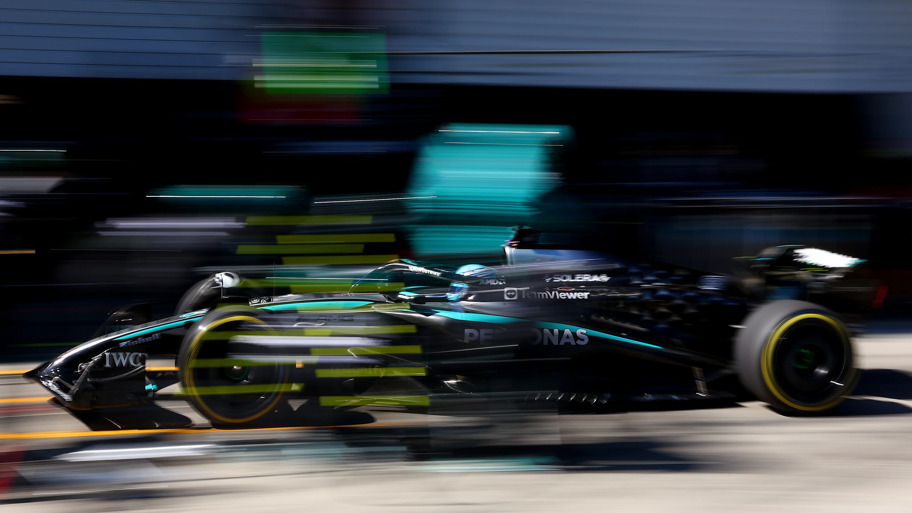 SPIELBERG, AUSTRIA - JUNE 29: George Russell of Great Britain driving the (63) Mercedes AMG