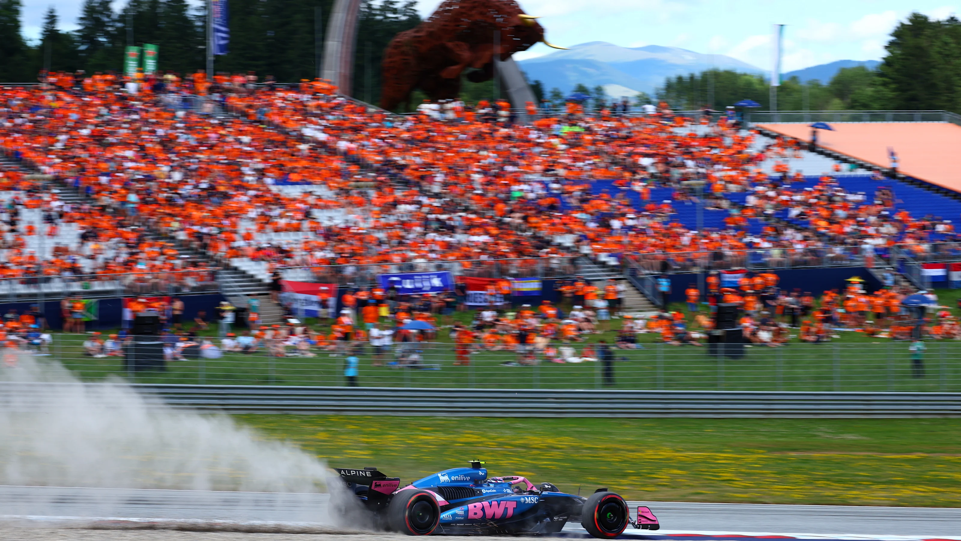 SPIELBERG, AUSTRIA - JUNE 28: Franco Colapinto of Argentina driving the (43) Alpine F1 A525 Renault