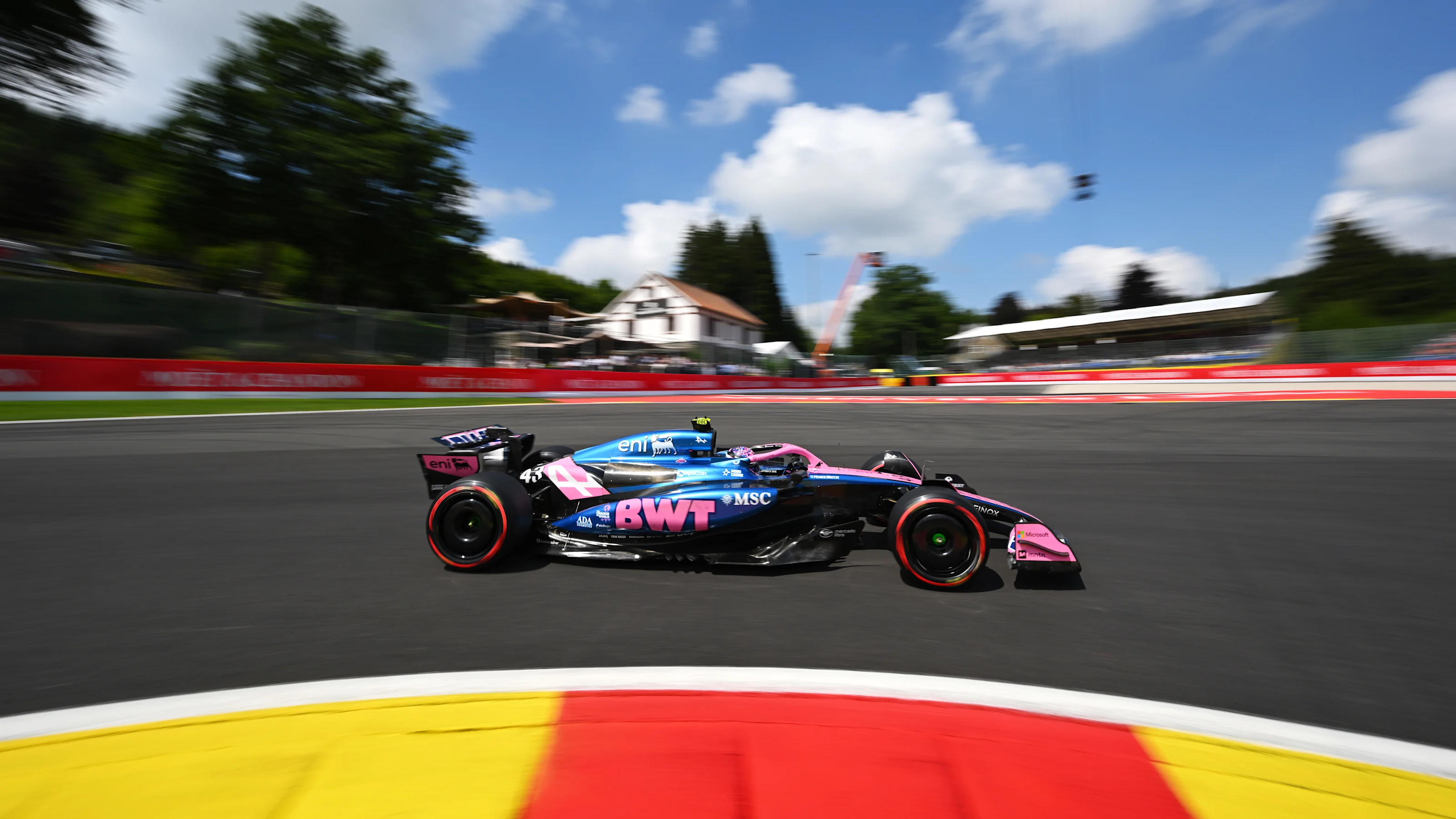 SPA, BELGIUM - JULY 25: Franco Colapinto of Argentina driving the (43) Alpine F1 A525 Renault on