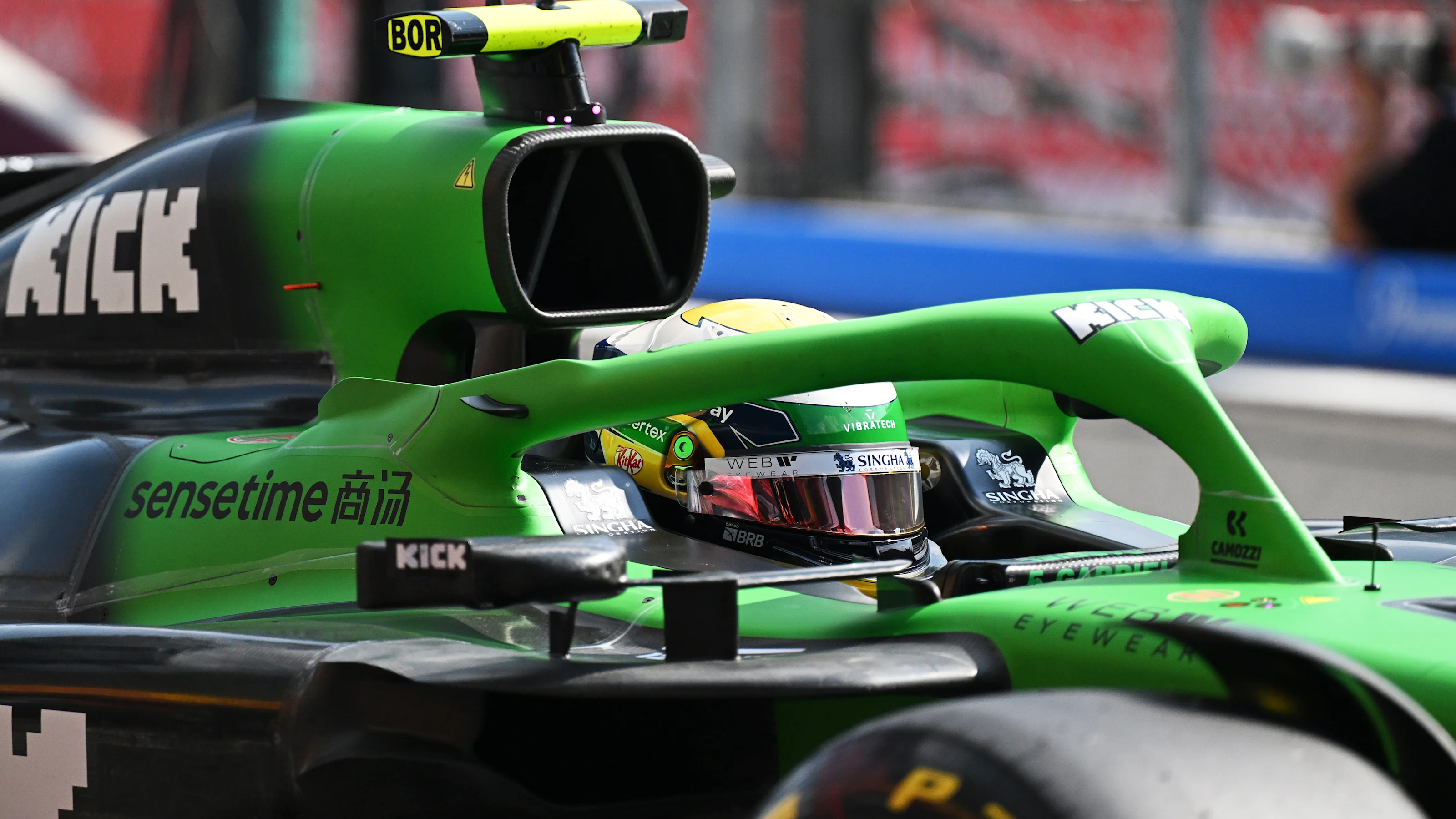 SPA, BELGIUM - JULY 25: Gabriel Bortoleto of Brazil and Stake F1 Team Kick Sauber in the Pitlane