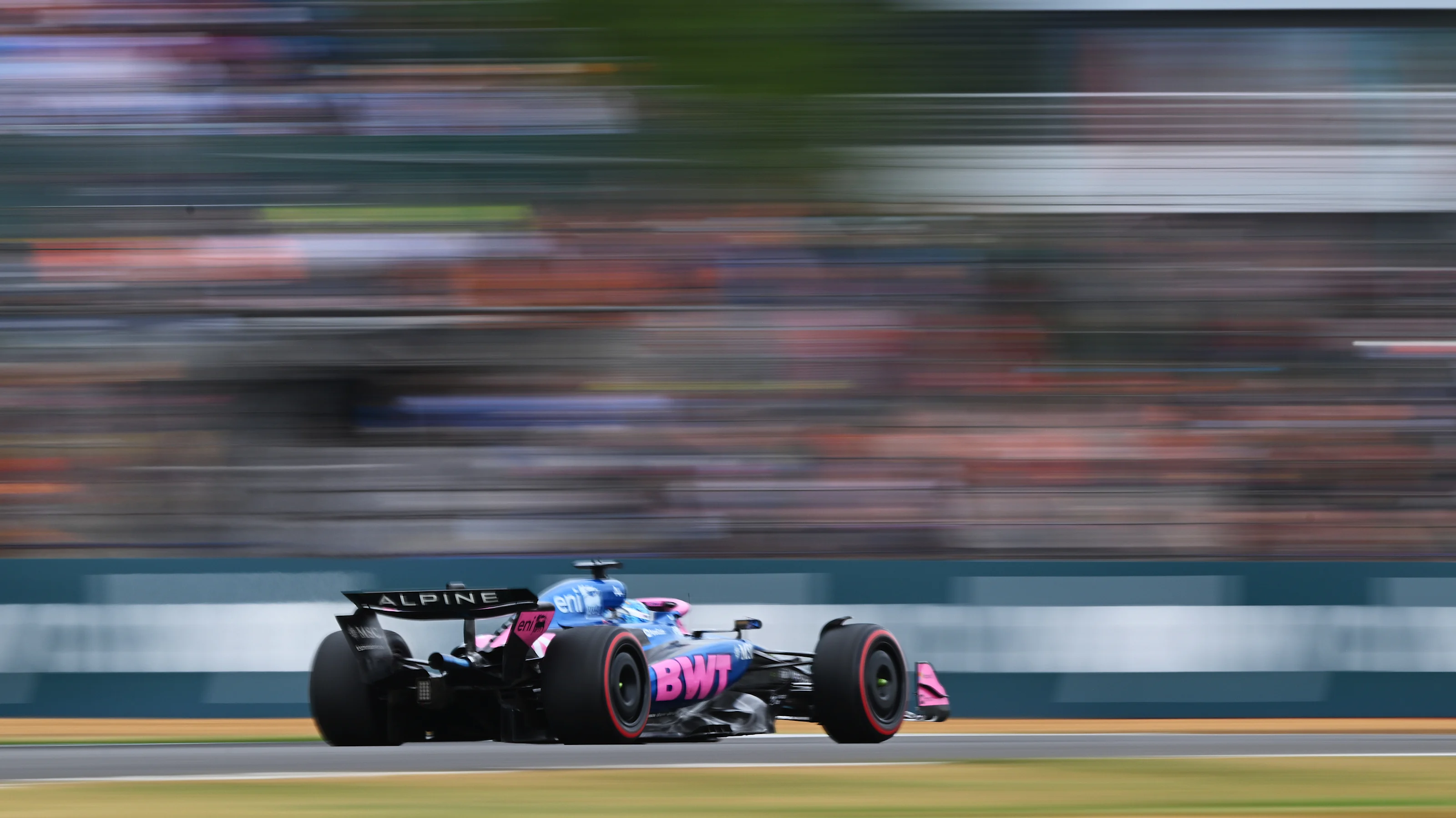 NORTHAMPTON, ENGLAND - JULY 05: Pierre Gasly of France driving the (10) Alpine F1 A525 Renault on