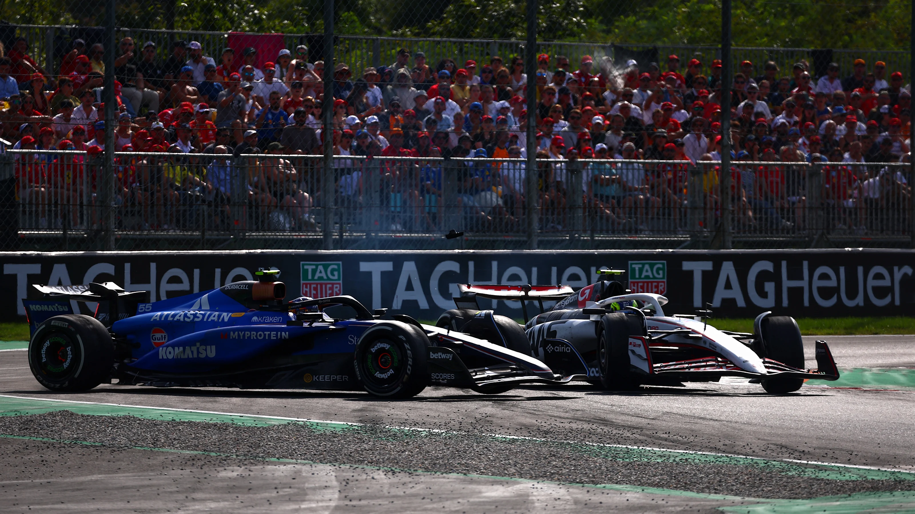 MONZA, ITALY - SEPTEMBER 07: Carlos Sainz of Spain driving the (55) Williams FW47 Mercedes and