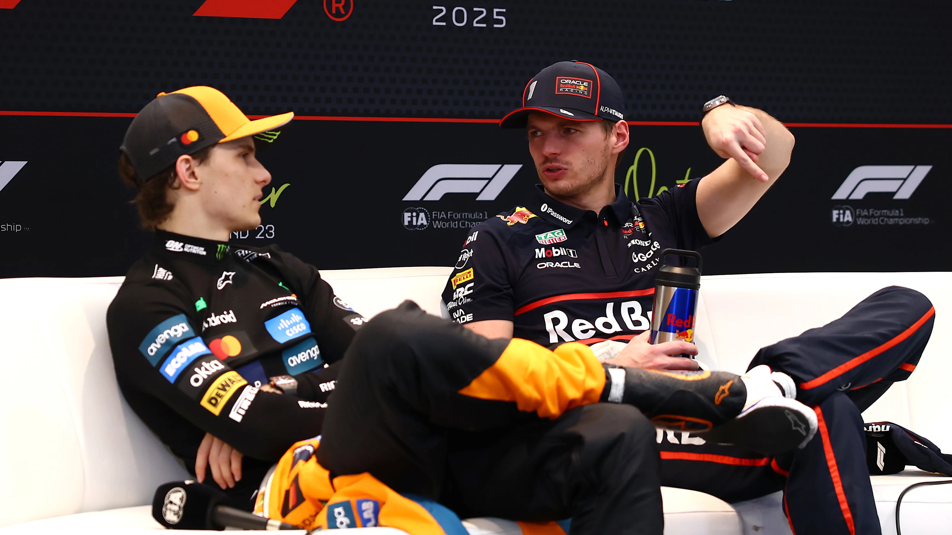 LUSAIL CITY, QATAR - NOVEMBER 30: Race winner Max Verstappen of the Netherlands and Oracle Red Bull