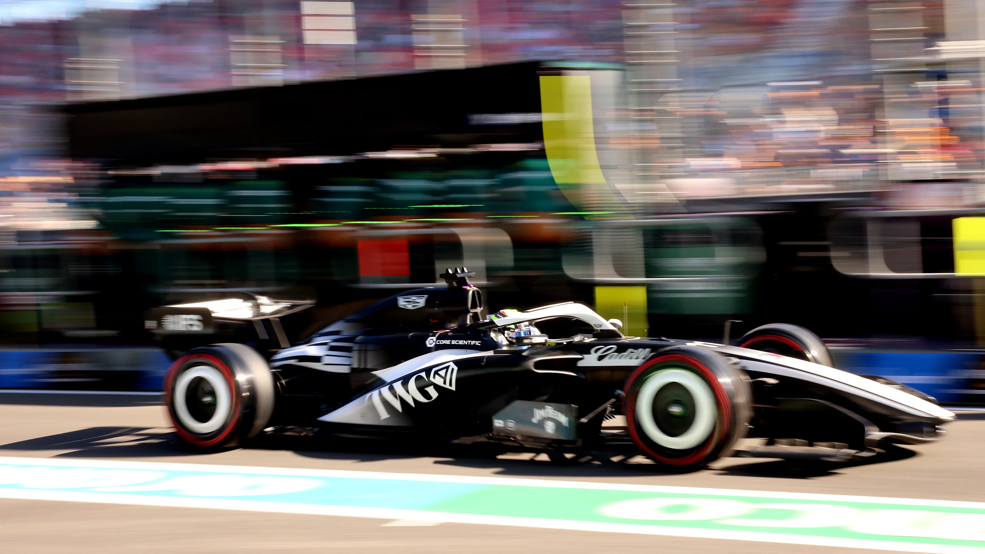 MELBOURNE, AUSTRALIA - MARCH 06: Sergio Perez of Mexico driving the (11) Cadillac F1 Team MAC-26