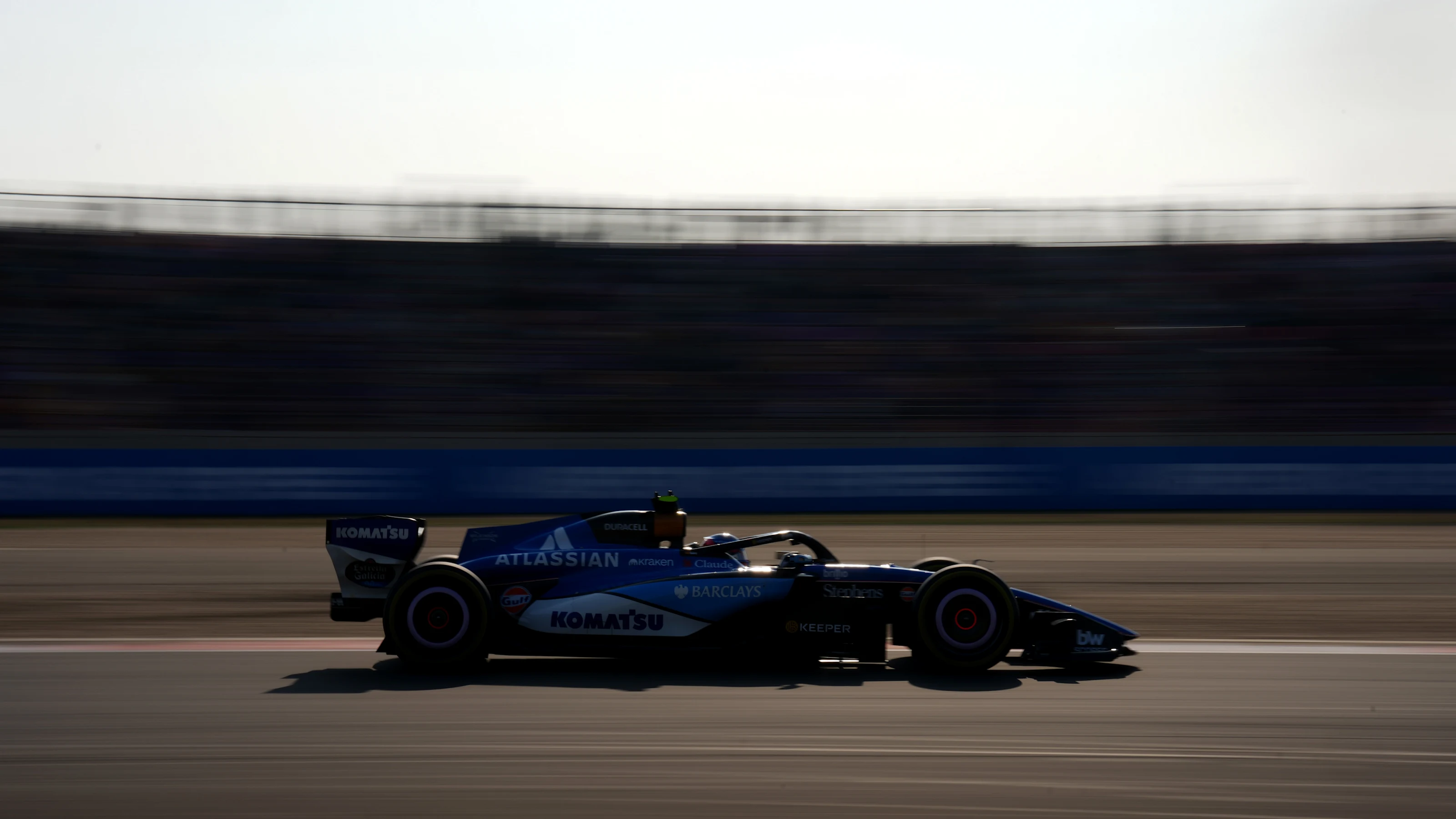 SHANGHAI, CHINA - MARCH 13: Carlos Sainz of Spain driving the (55) Williams FW48 Mercedes on track