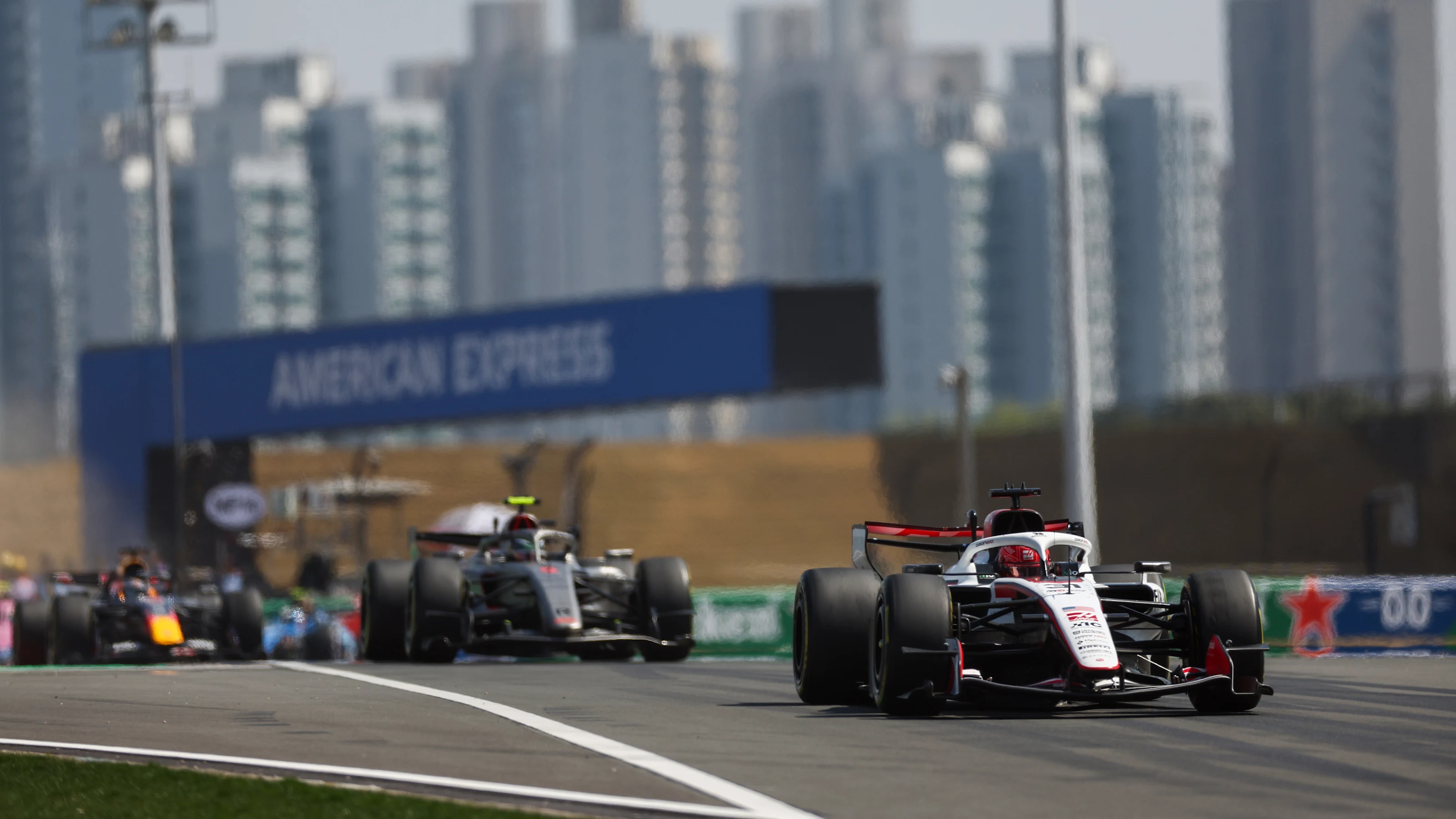 SHANGHAI, CHINA - MARCH 14: Esteban Ocon of France driving the (31) Haas F1 VF-26 Ferrari on track