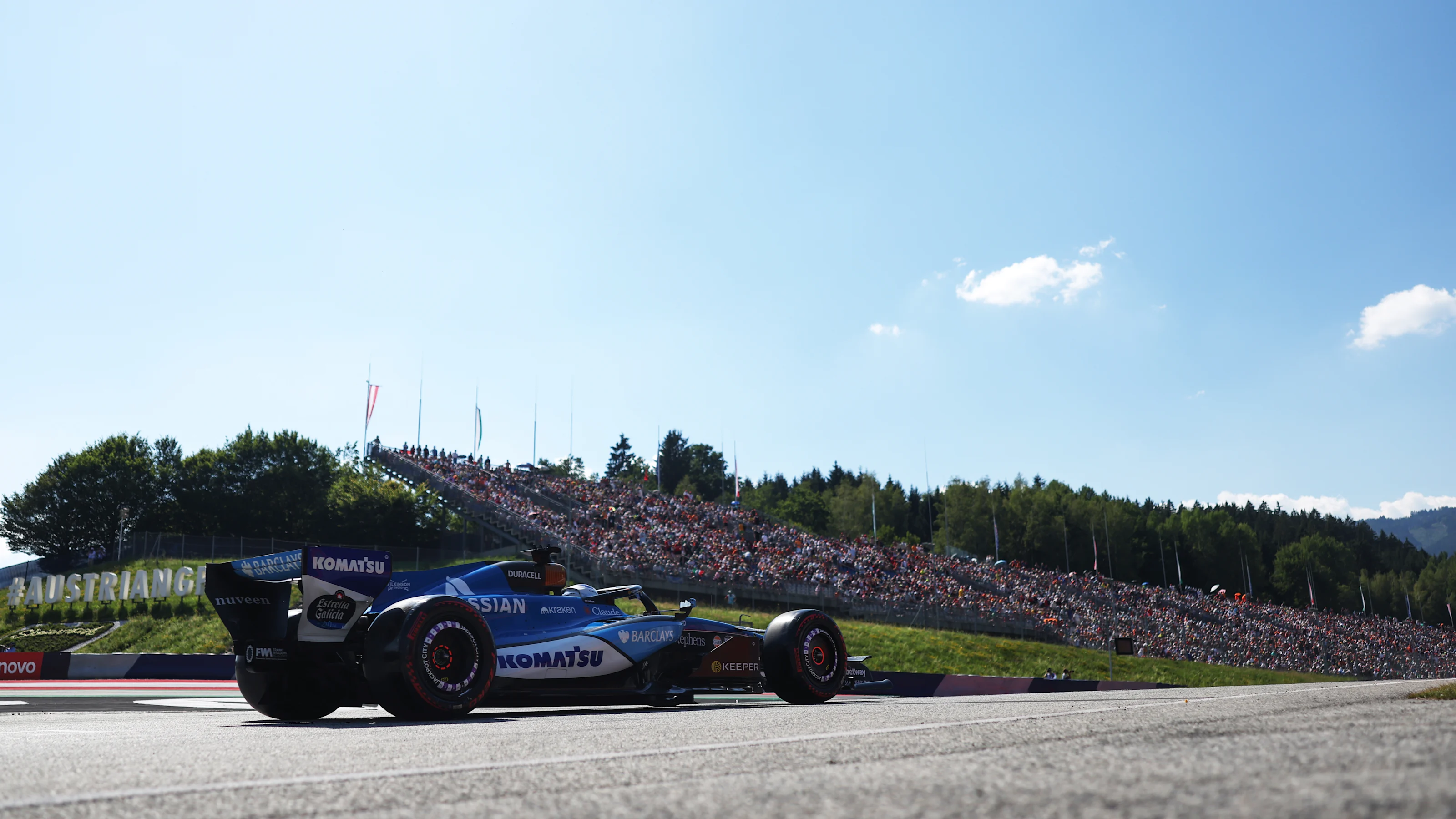 SPIELBERG, AUSTRIA - JUNE 27: Alexander Albon of Thailand driving the (23) Williams FW48 Mercedes