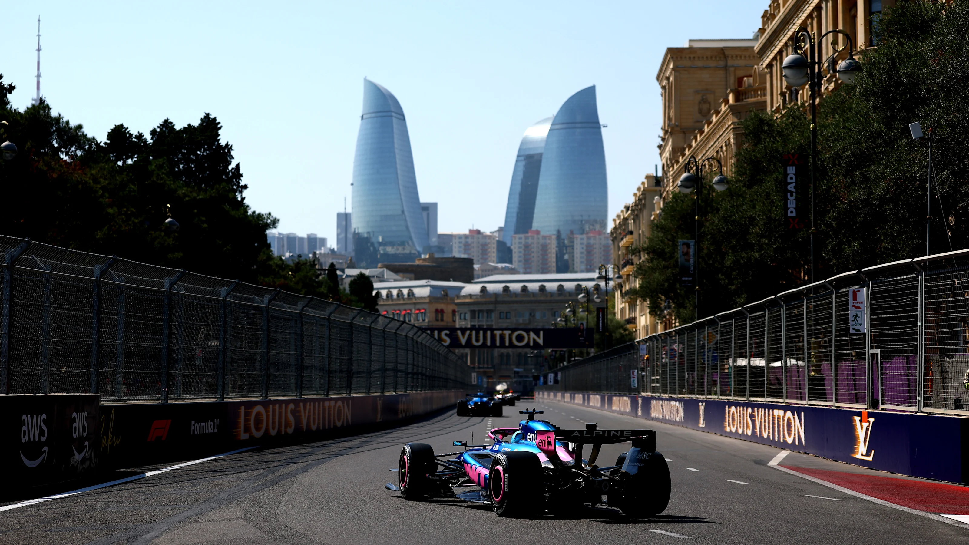 BAKU, AZERBAIJAN - SEPTEMBER 24: Pierre Gasly of France driving the (10) Alpine F1 A526 Mercedes on