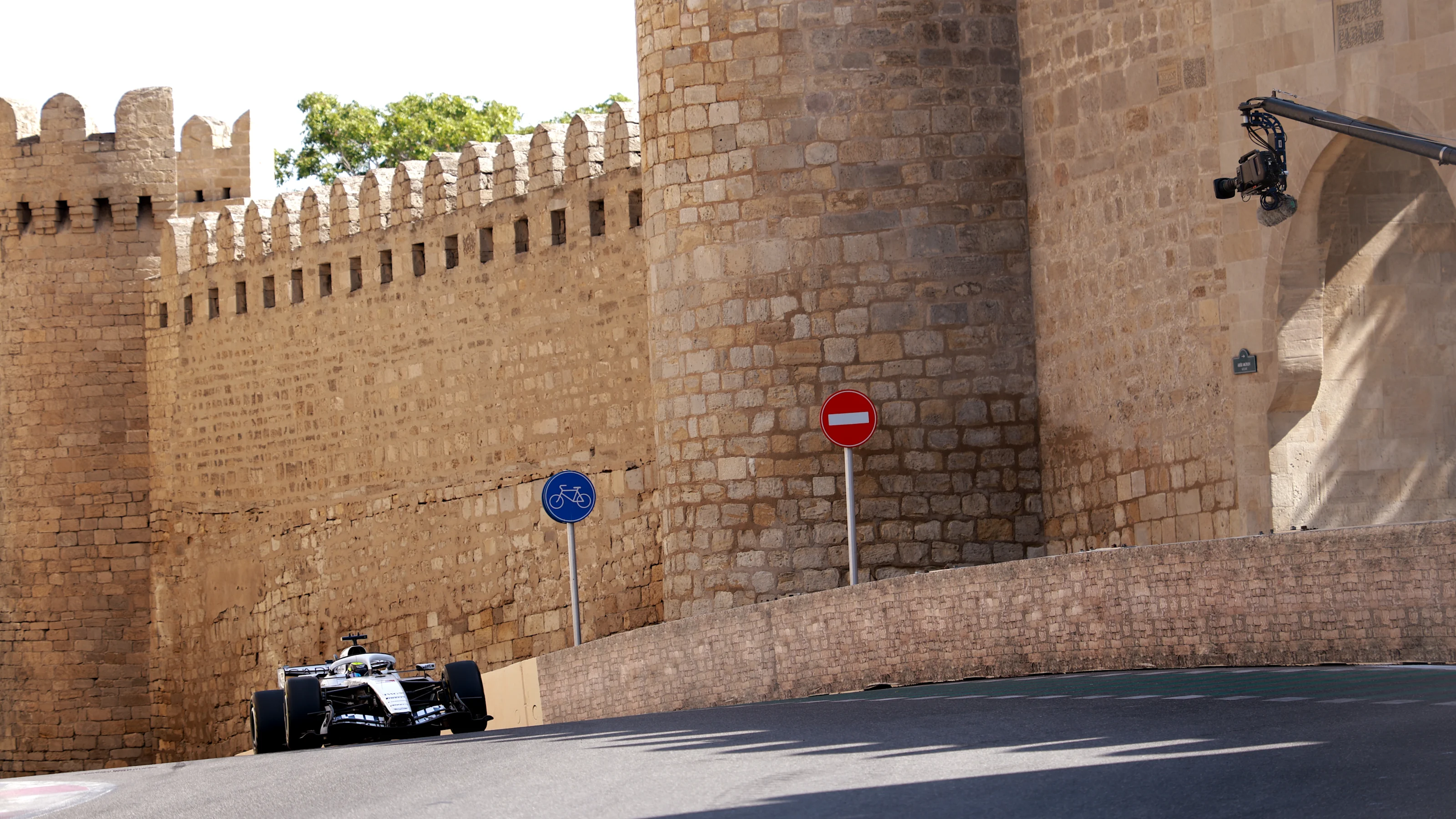 BAKU, AZERBAIJAN - SEPTEMBER 24: Sergio Perez of Mexico driving the (11) Cadillac F1 Team MAC-26