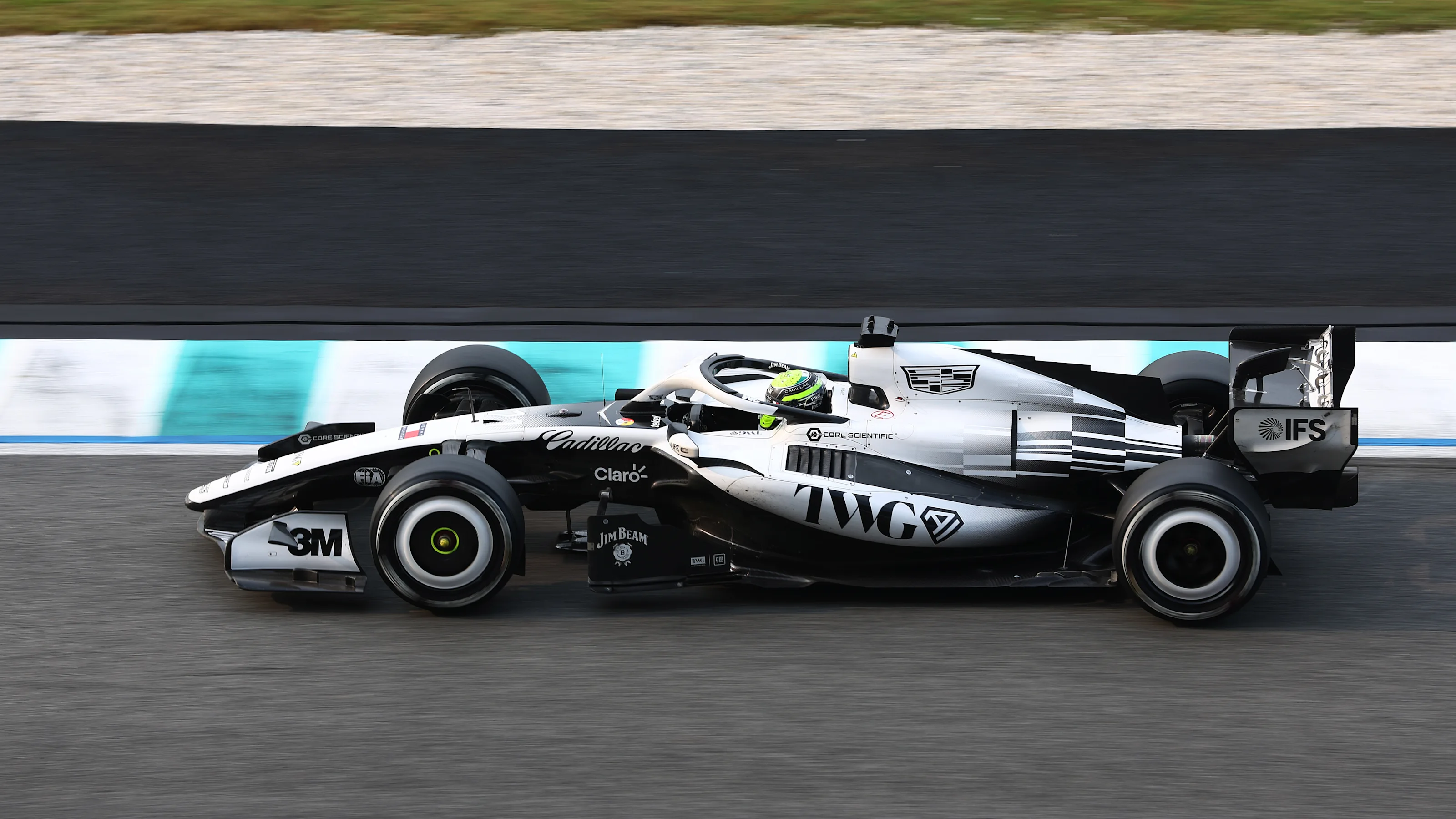KUALA LUMPUR, MALAYSIA - OCTOBER 04: Sergio Perez of Mexico driving the (11) Cadillac F1 Team