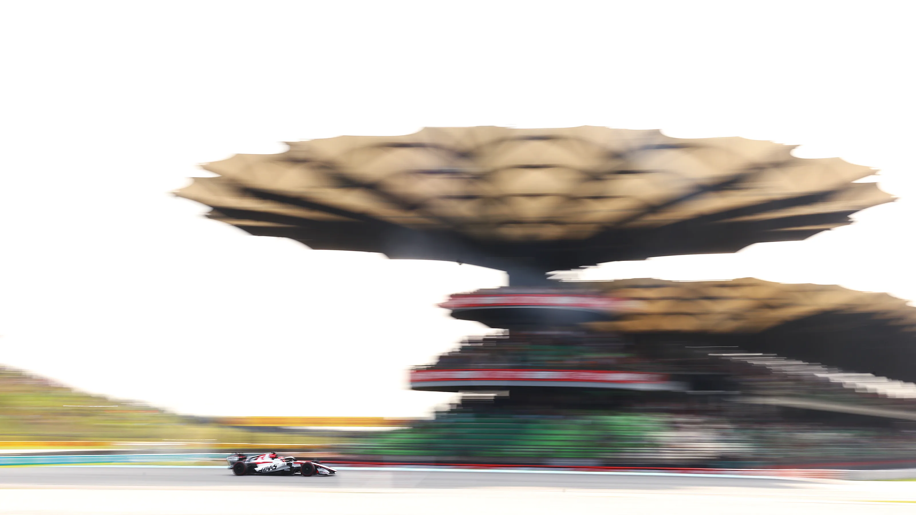 KUALA LUMPUR, MALAYSIA - OCTOBER 02: Esteban Ocon of France driving the (31) Haas F1 VF-26 Ferrari