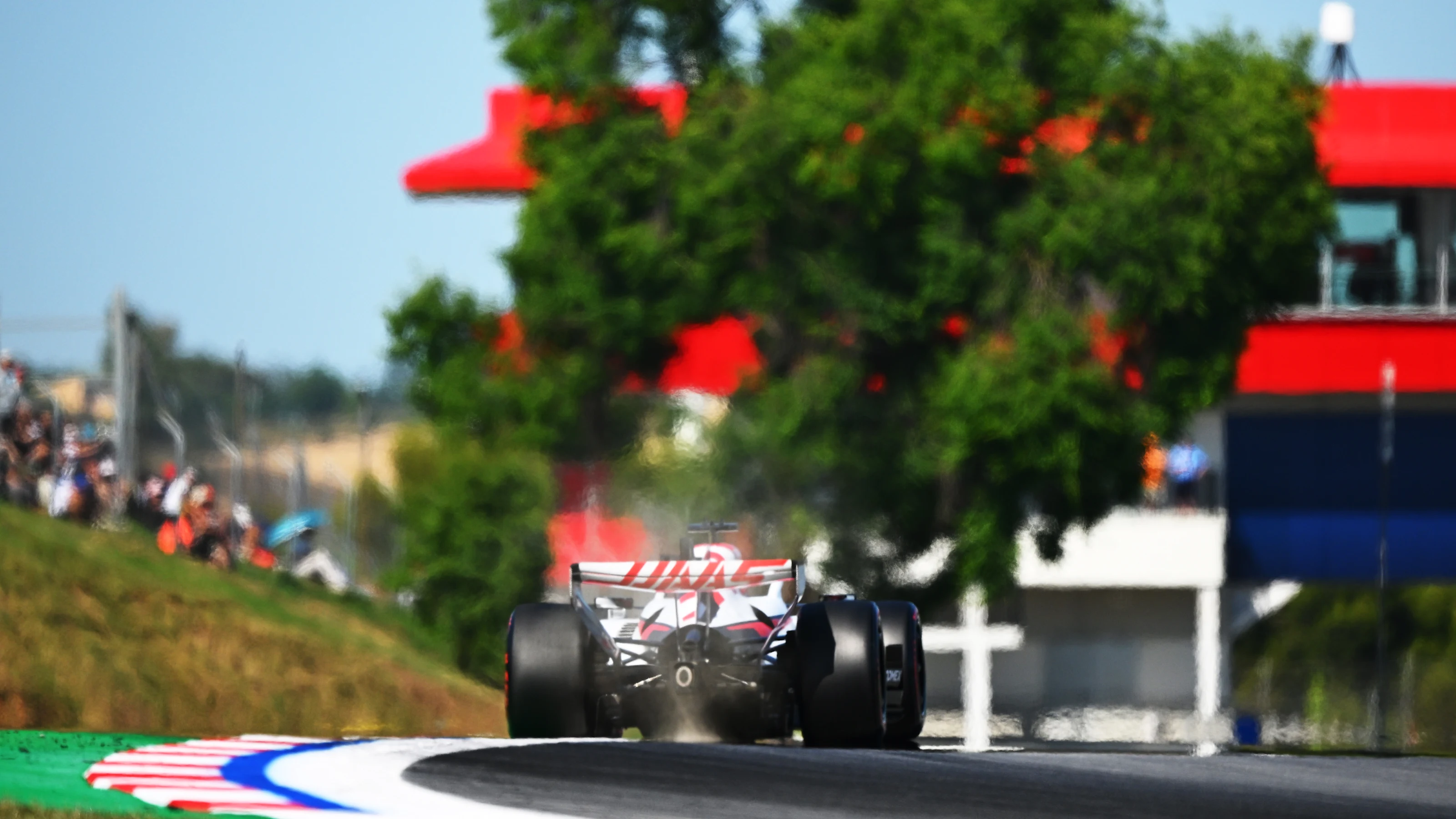 BARCELONA, SPAIN - JUNE 12: Esteban Ocon of France driving the (31) Haas F1 VF-26 Ferrari on track