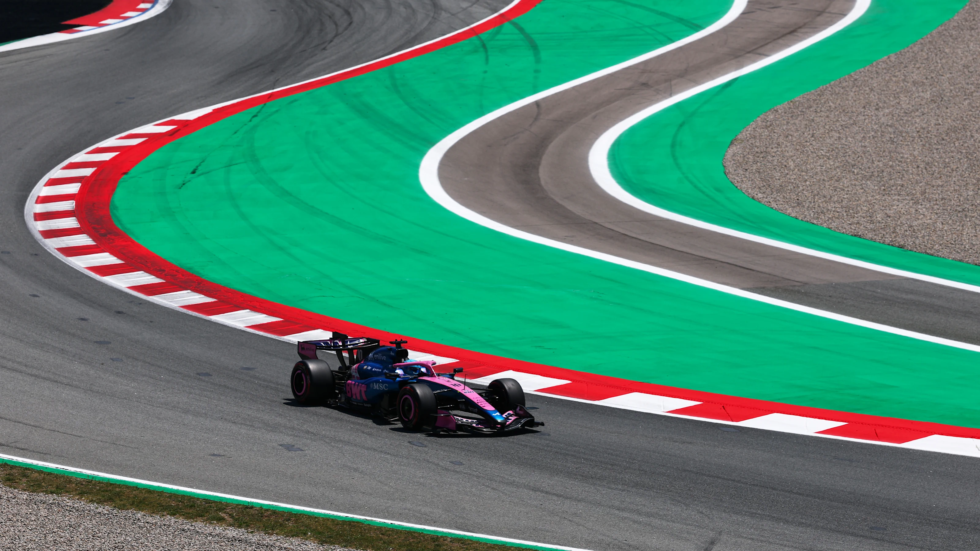 BARCELONA, SPAIN - JUNE 13: Pierre Gasly of France driving the (10) Alpine F1 A526 Mercedes on