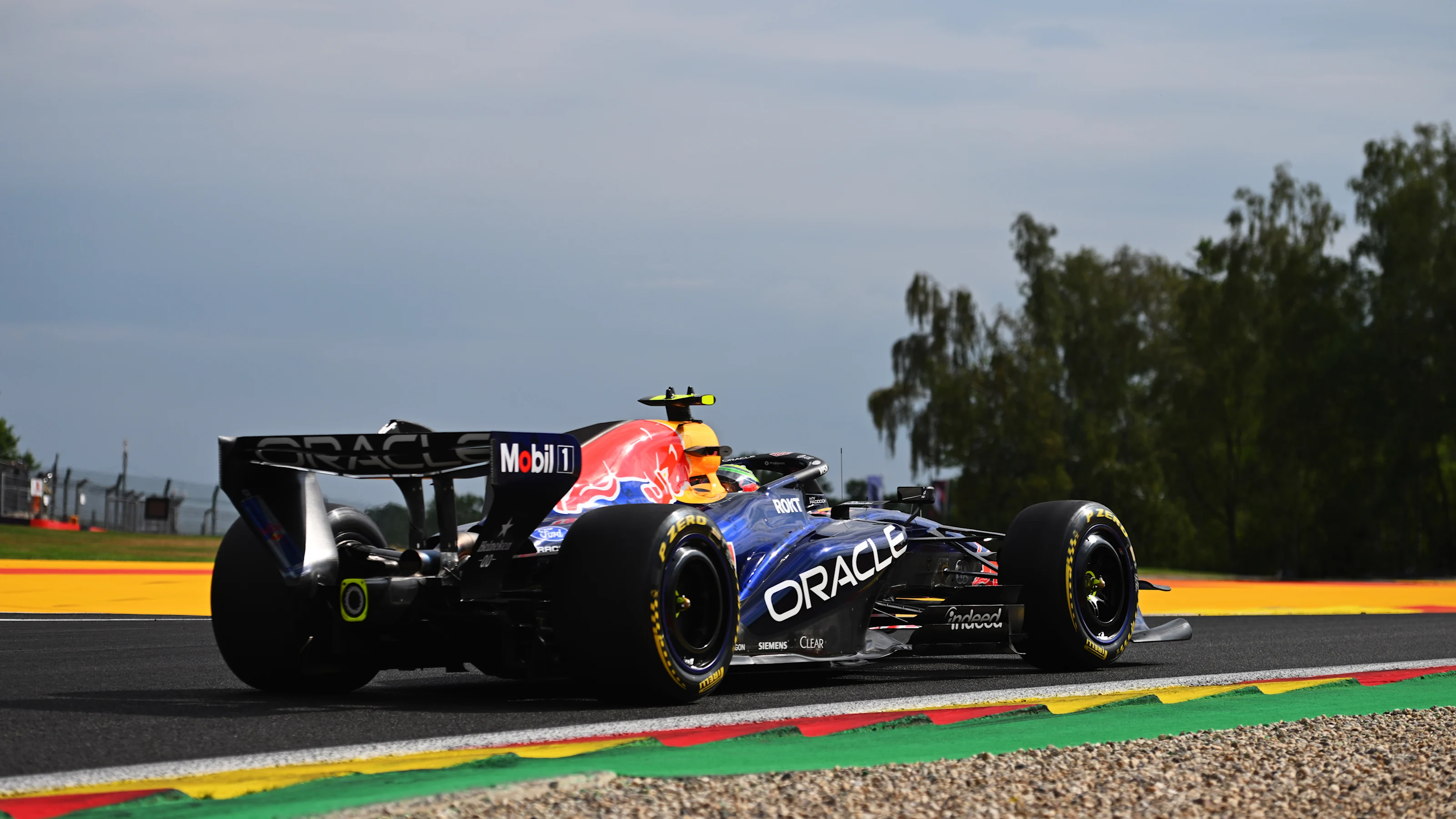 SPA, BELGIUM - JULY 17: Isack Hadjar of France driving the (6) Oracle Red Bull Racing RB22 Red Bull