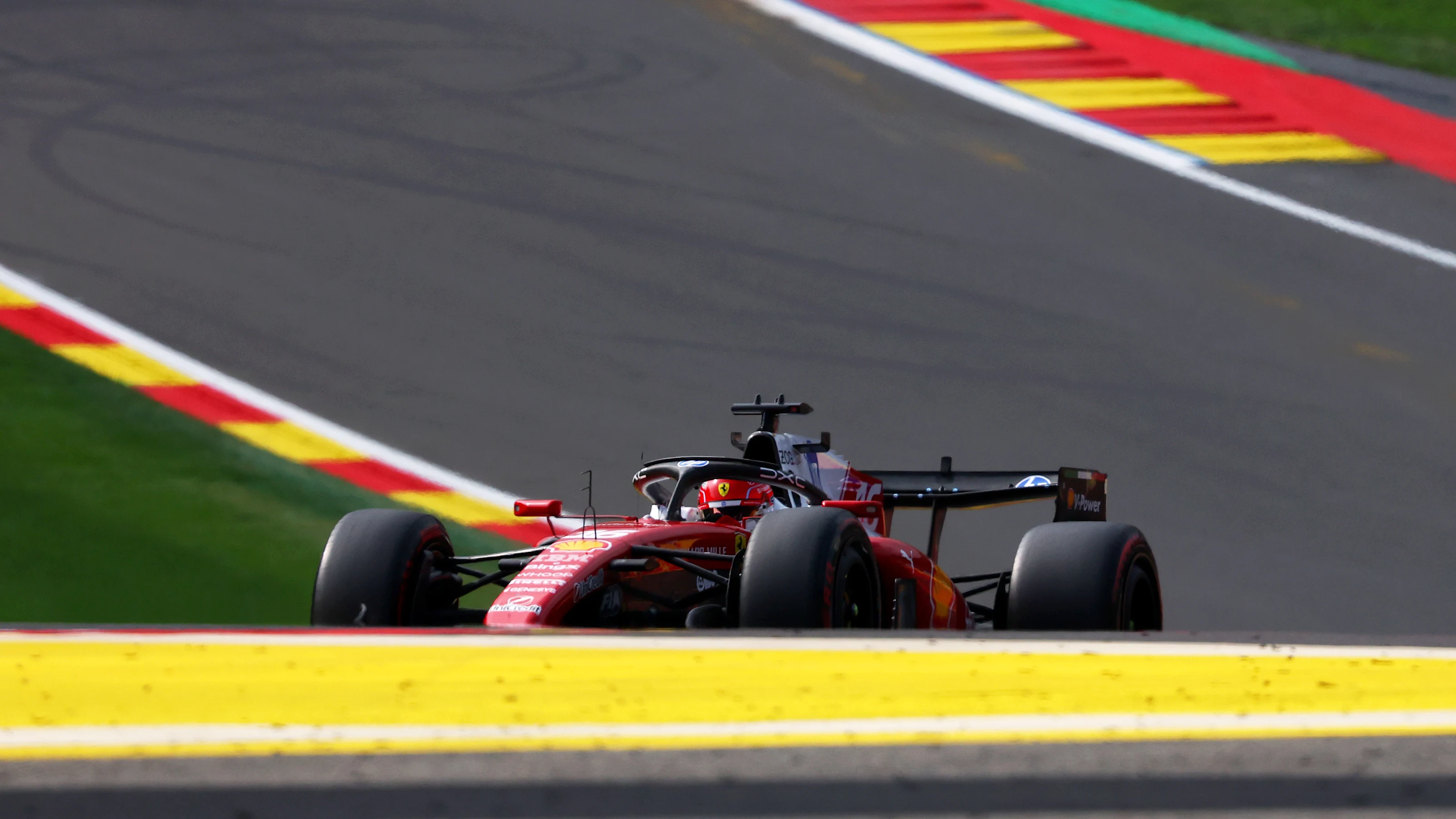 SPA, BELGIUM - JULY 18: Charles Leclerc of Monaco driving the (16) Scuderia Ferrari SF-26 on track