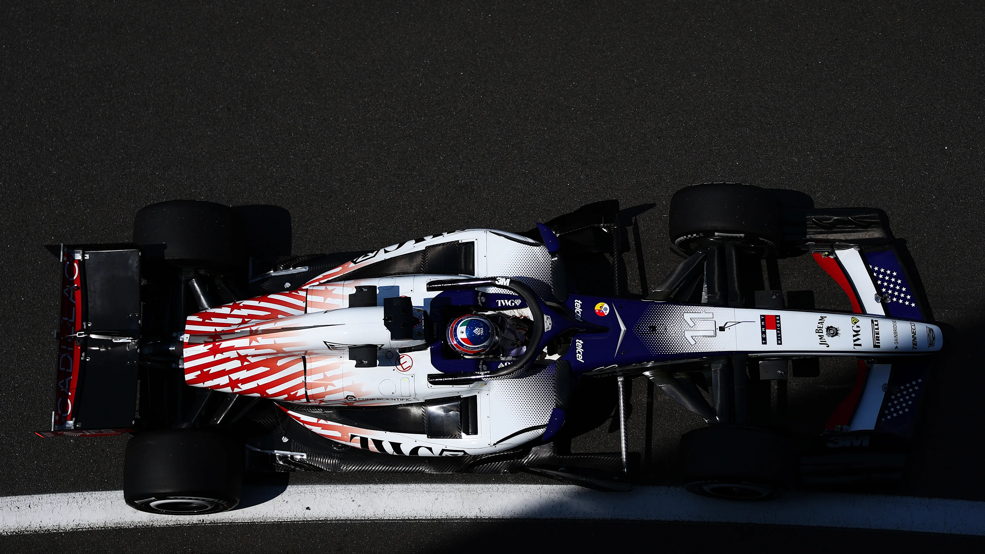 NORTHAMPTON, ENGLAND - JULY 03: Sergio Perez of Mexico driving the (11) Cadillac F1 Team MAC-26
