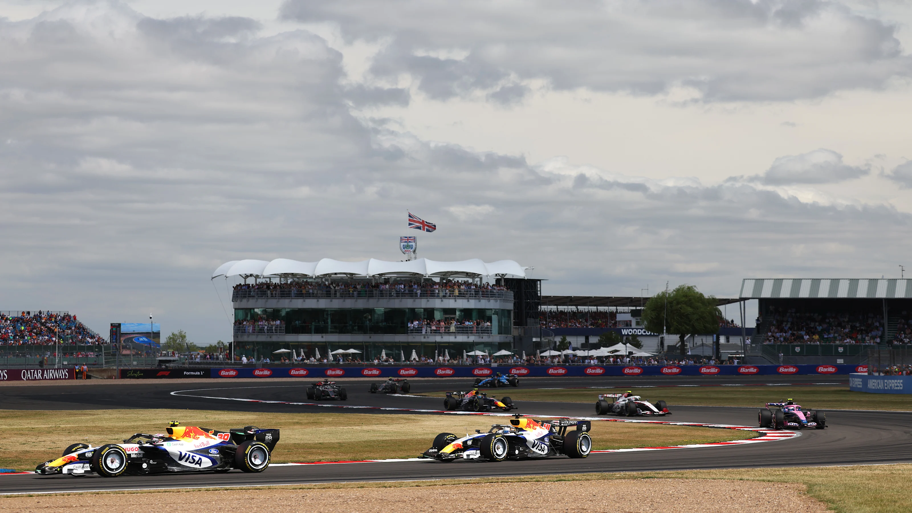 NORTHAMPTON, ENGLAND - JULY 04: Liam Lawson of New Zealand driving the (30) Visa Cash App Racing