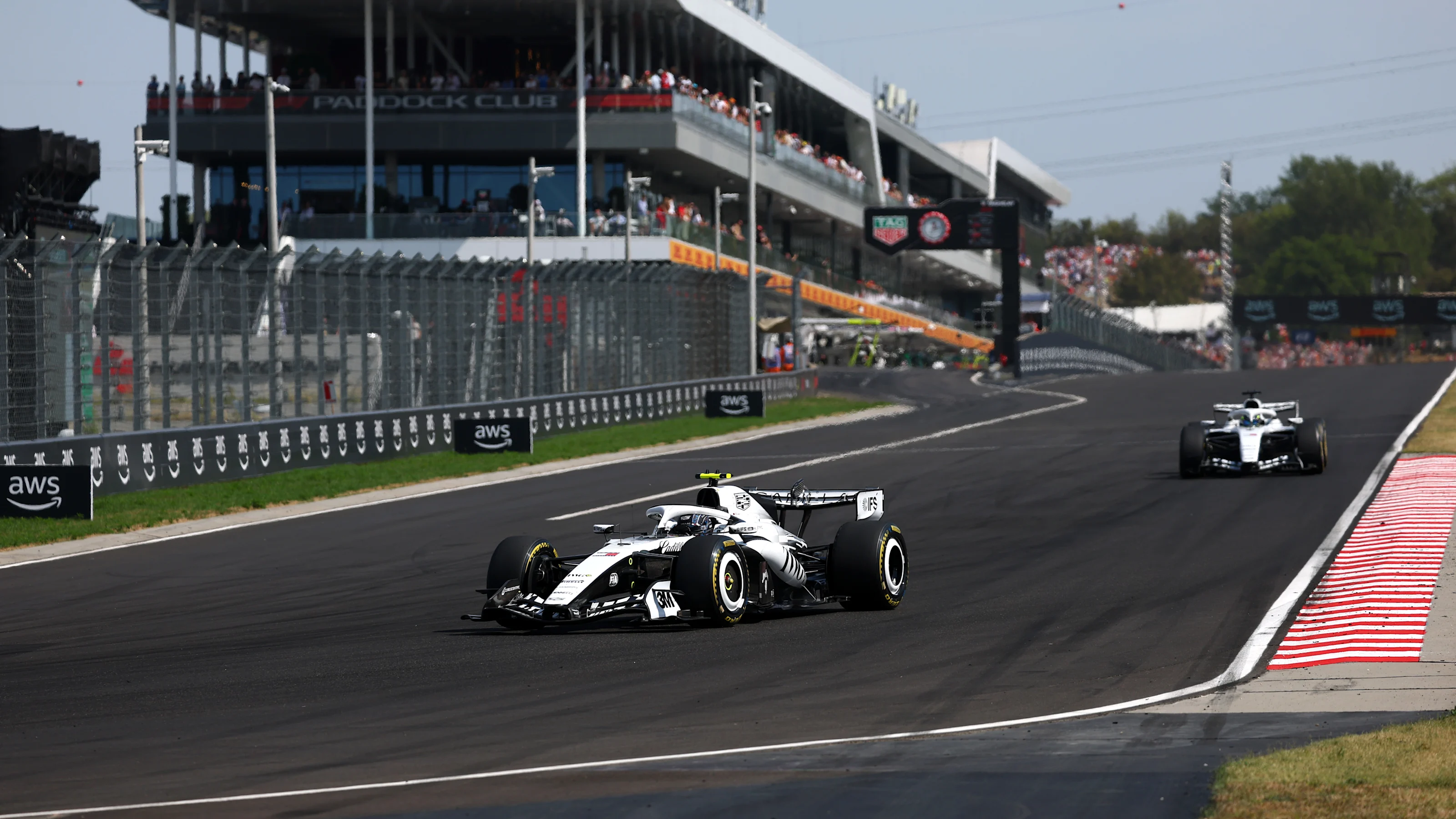 BUDAPEST, HUNGARY - JULY 26: Valtteri Bottas of Finland driving the (77) Cadillac F1 Team MAC-26