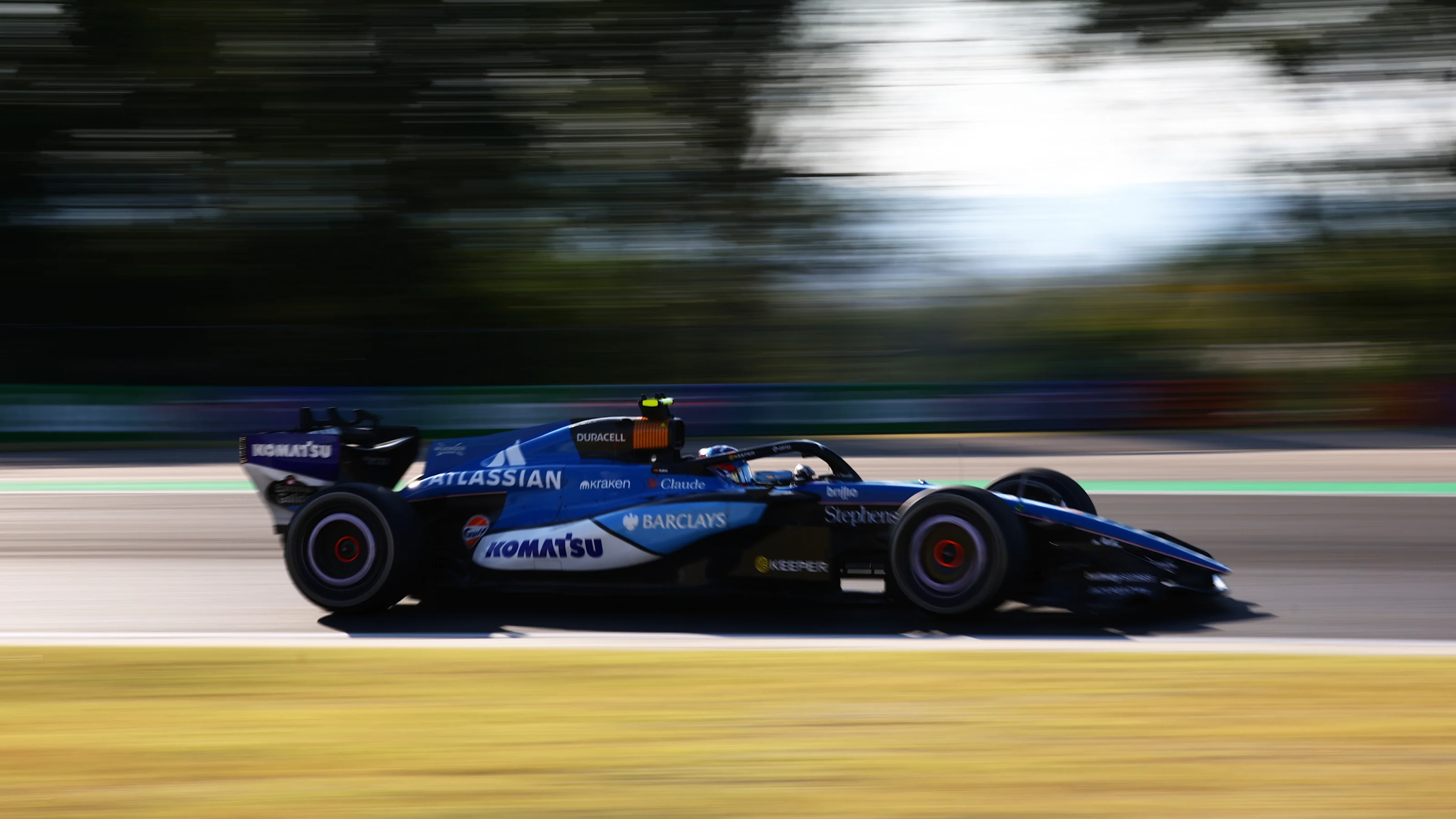 BUDAPEST, HUNGARY - JULY 24: Carlos Sainz of Spain driving the (55) Williams FW48 Mercedes on track