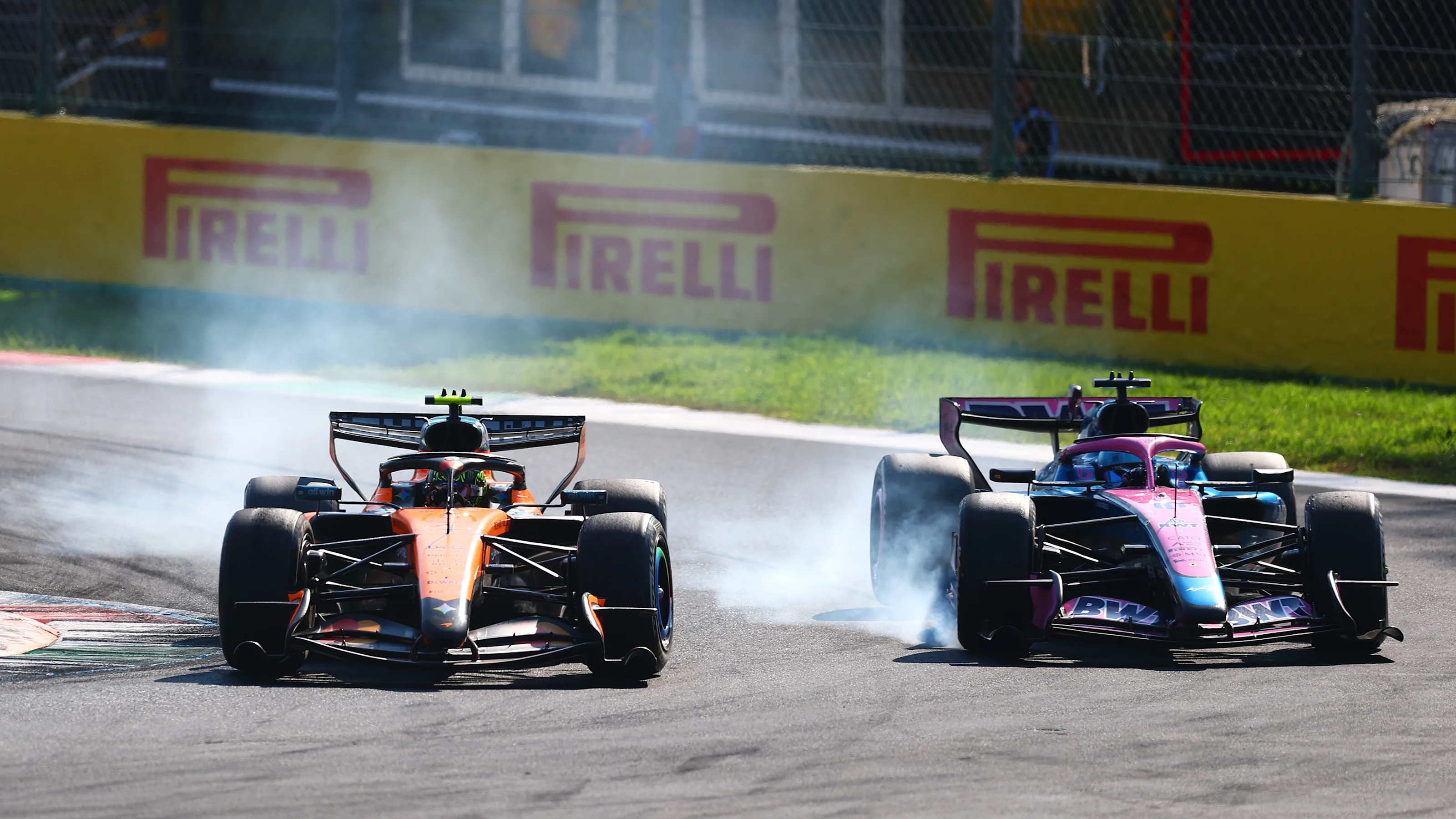 MONZA, ITALY - SEPTEMBER 06: Lando Norris of Great Britain driving the (1) McLaren MCL40 Mercedes