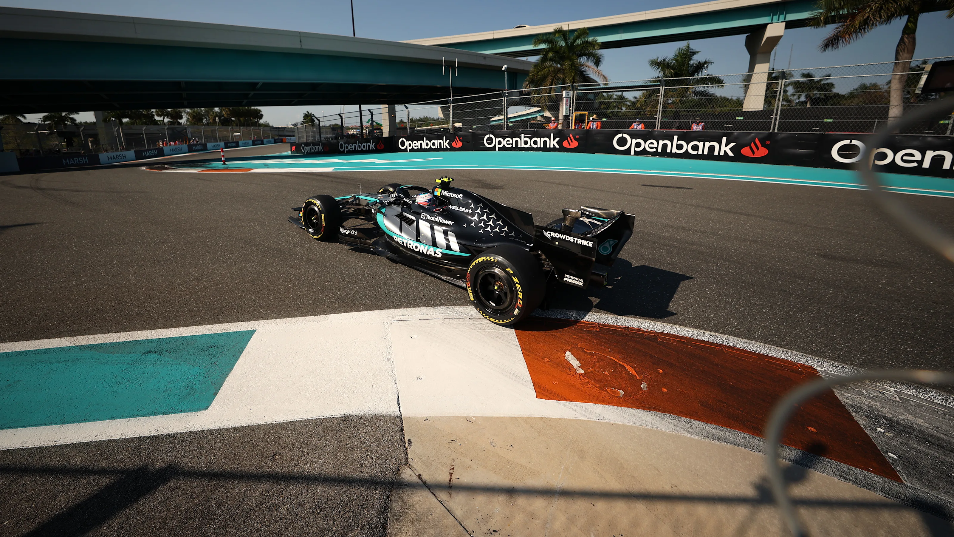 MIAMI, FLORIDA - MAY 01: Andrea Kimi Antonelli of Italy driving the (12) Mercedes AMG Petronas F1