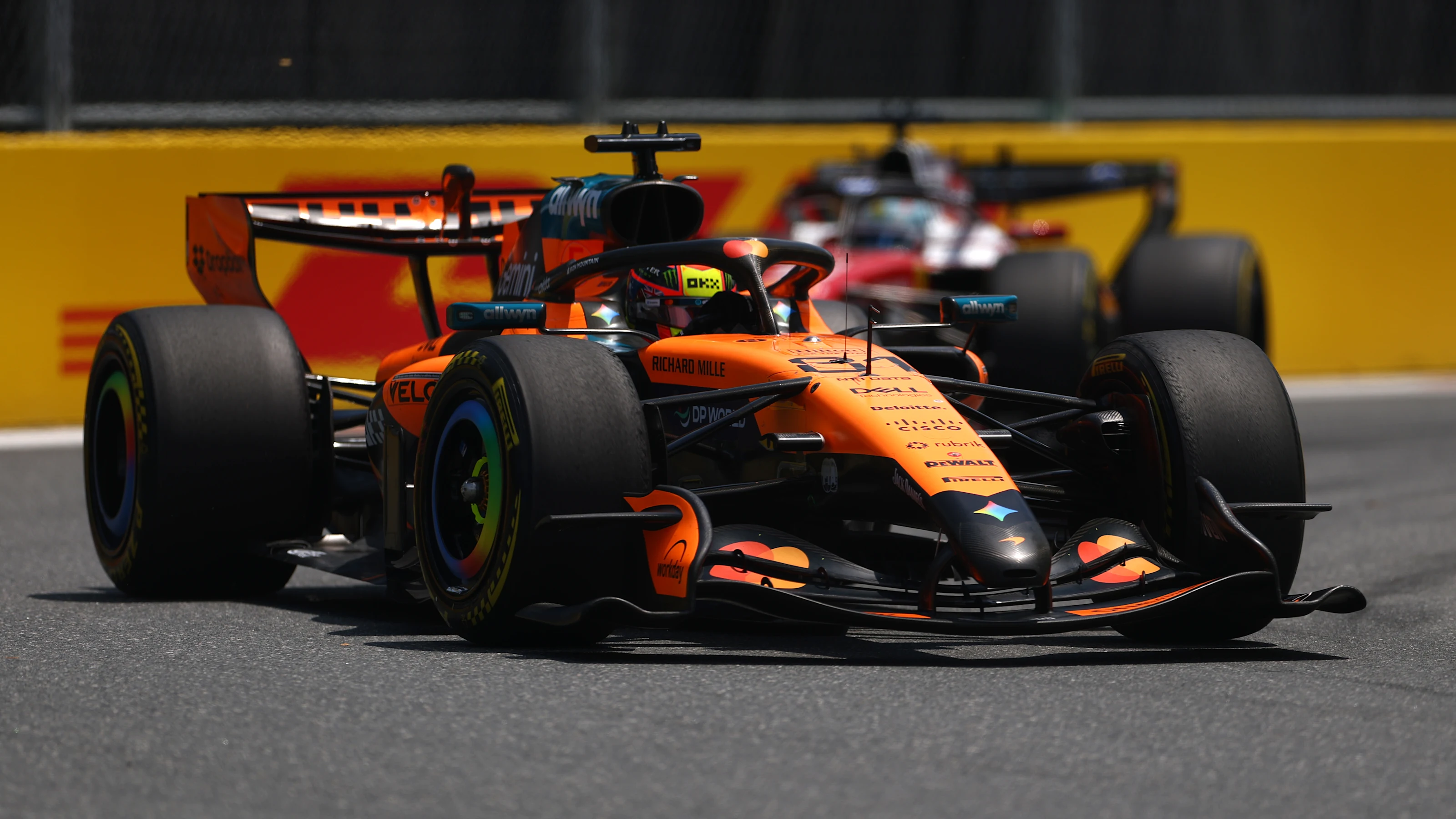 MIAMI, FLORIDA - MAY 02: Oscar Piastri of Australia driving the (81) McLaren MCL40 Mercedes on