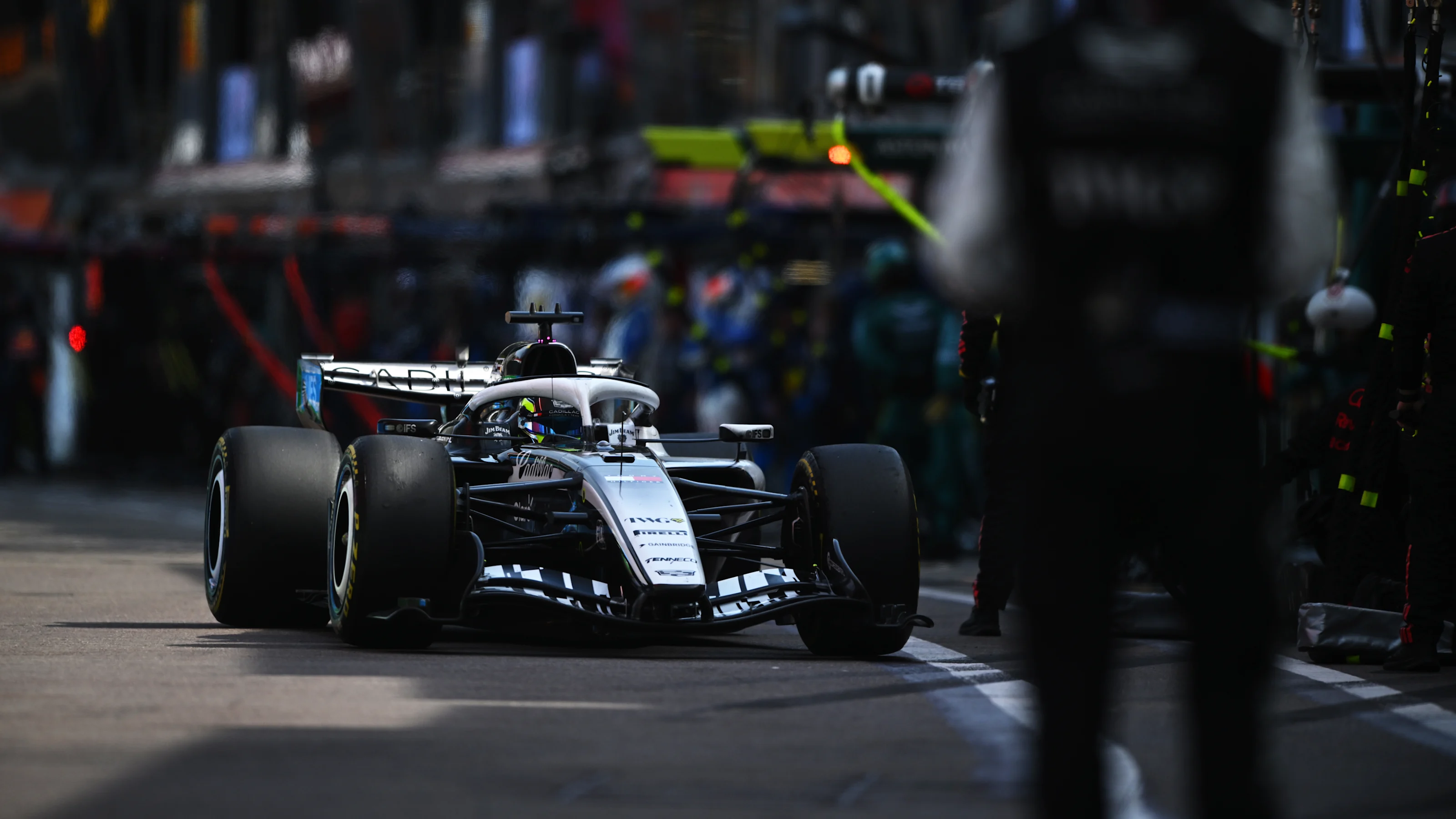 MONTE-CARLO, MONACO - JUNE 07: Sergio Perez of Mexico driving the (11) Cadillac F1 Team MAC-26