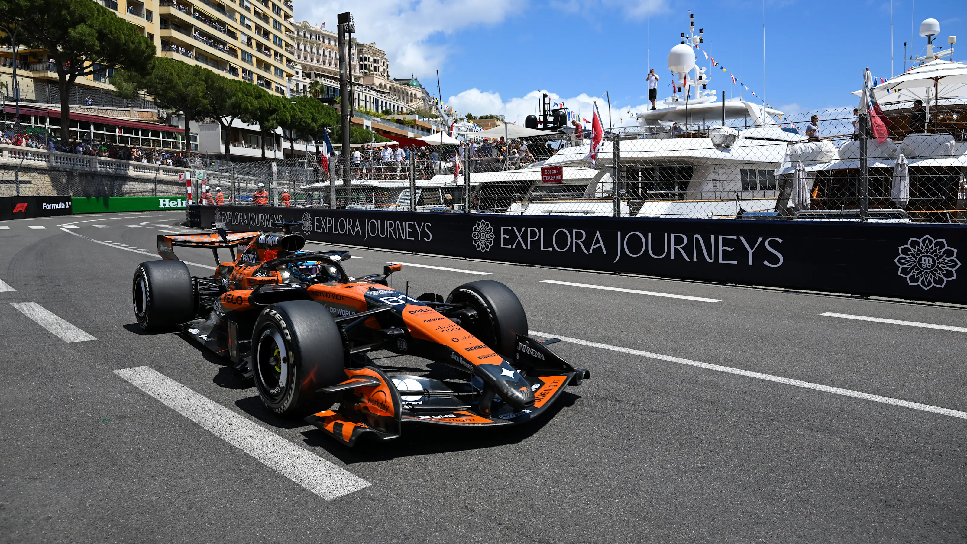 MONTE-CARLO, MONACO - JUNE 05: Oscar Piastri of Australia driving the (81) McLaren MCL40 Mercedes