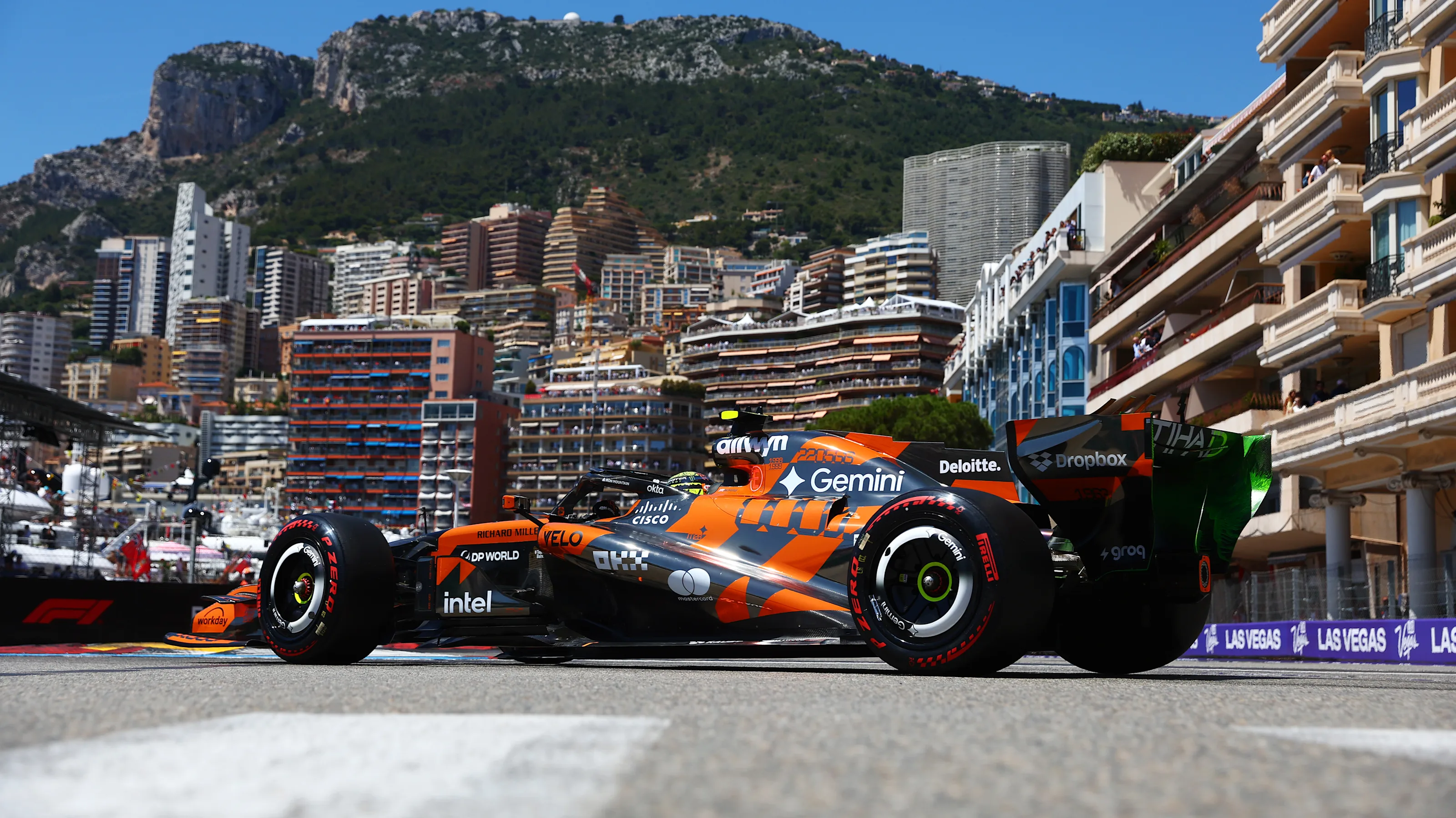 MONTE-CARLO, MONACO - JUNE 06: Lando Norris of Great Britain driving the (1) McLaren MCL40 Mercedes