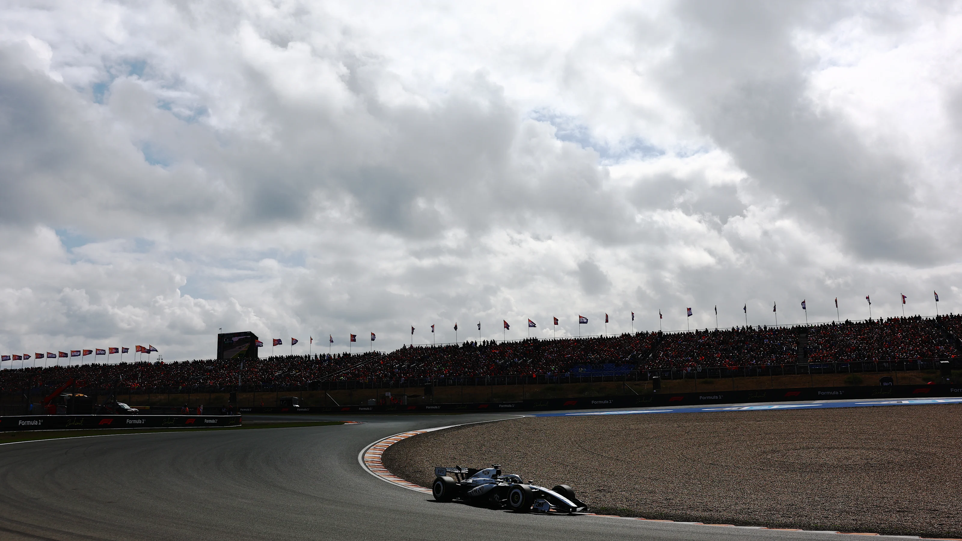 ZANDVOORT, NETHERLANDS - AUGUST 22: Sergio Perez of Mexico driving the (11) Cadillac F1 Team MAC-26