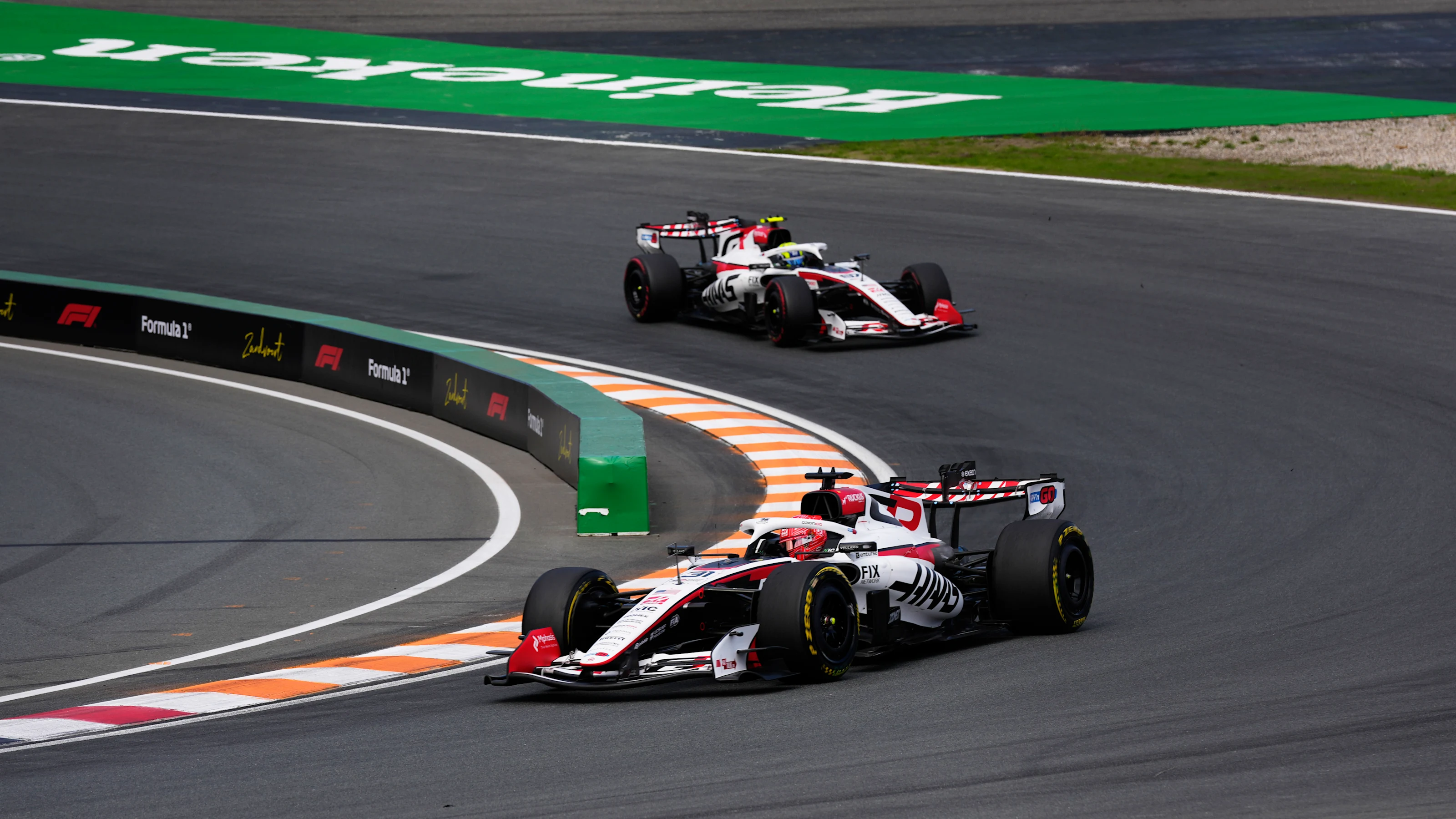 ZANDVOORT, NETHERLANDS - AUGUST 22: Esteban Ocon of France driving the (31) Haas F1 VF-26 Ferrari