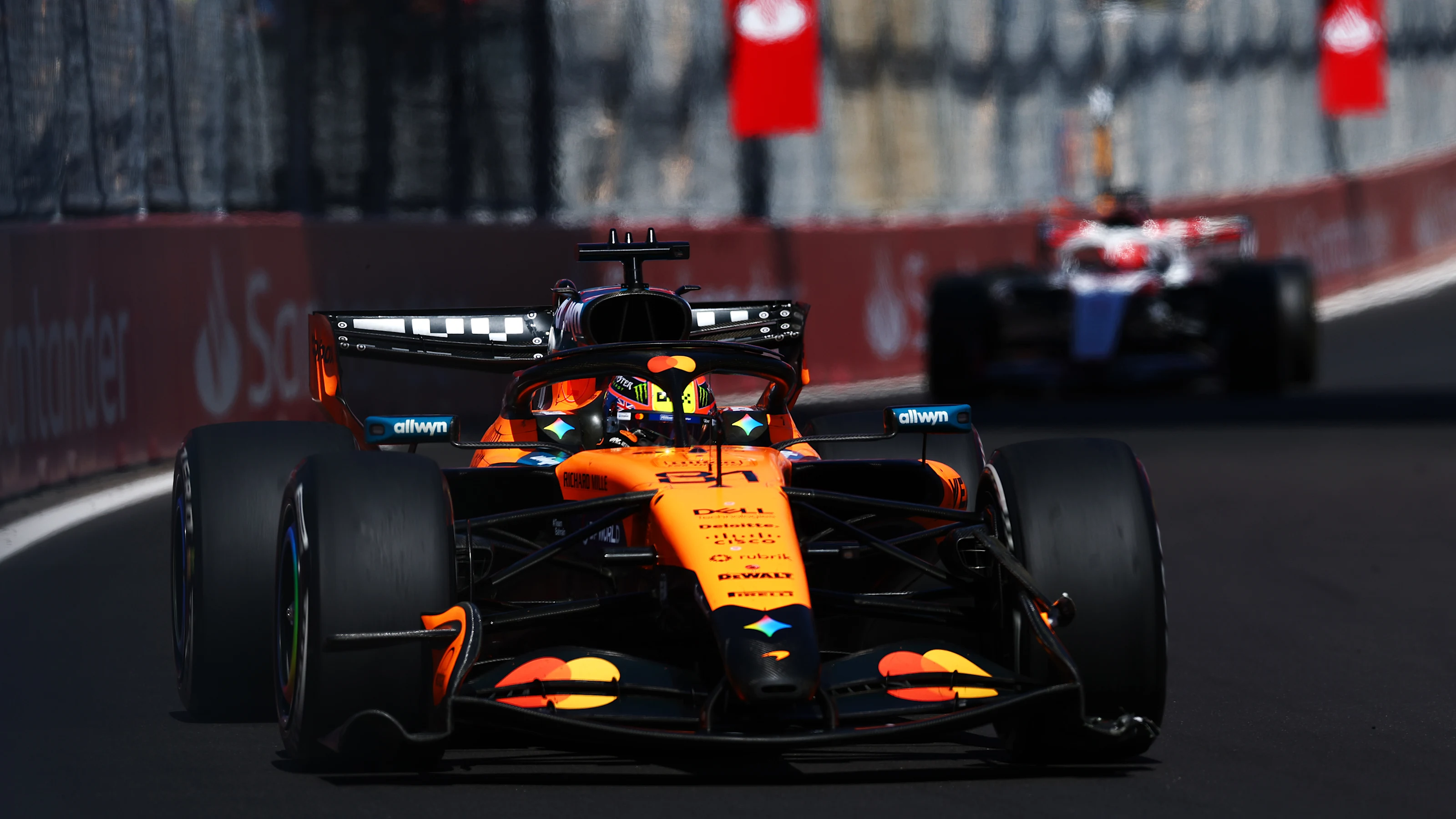 MADRID, SPAIN - SEPTEMBER 13: Oscar Piastri of Australia driving the (81) McLaren MCL40 Mercedes on