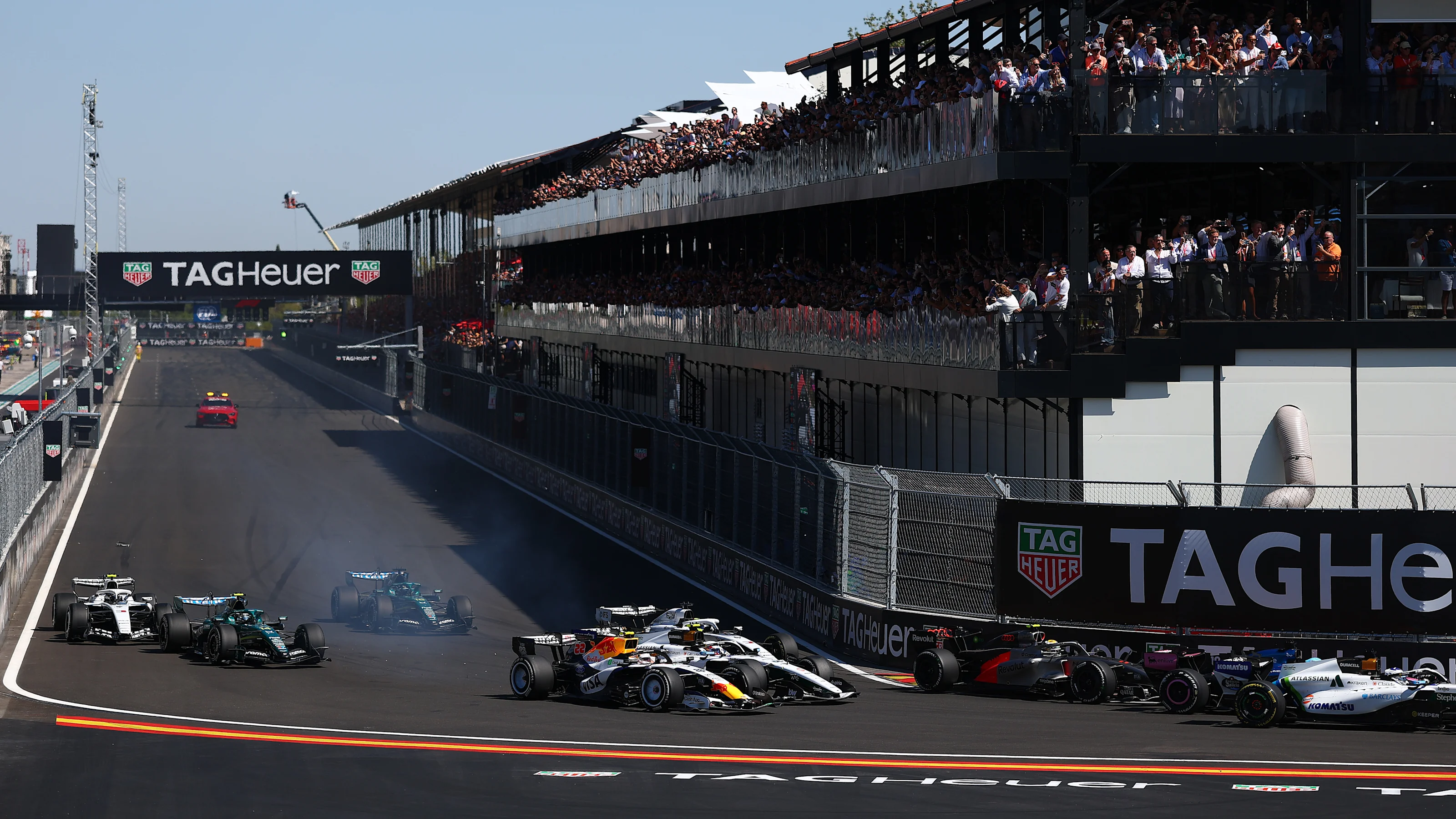 MADRID, SPAIN - SEPTEMBER 13: Sergio Perez of Mexico driving the (11) Cadillac F1 Team MAC-26