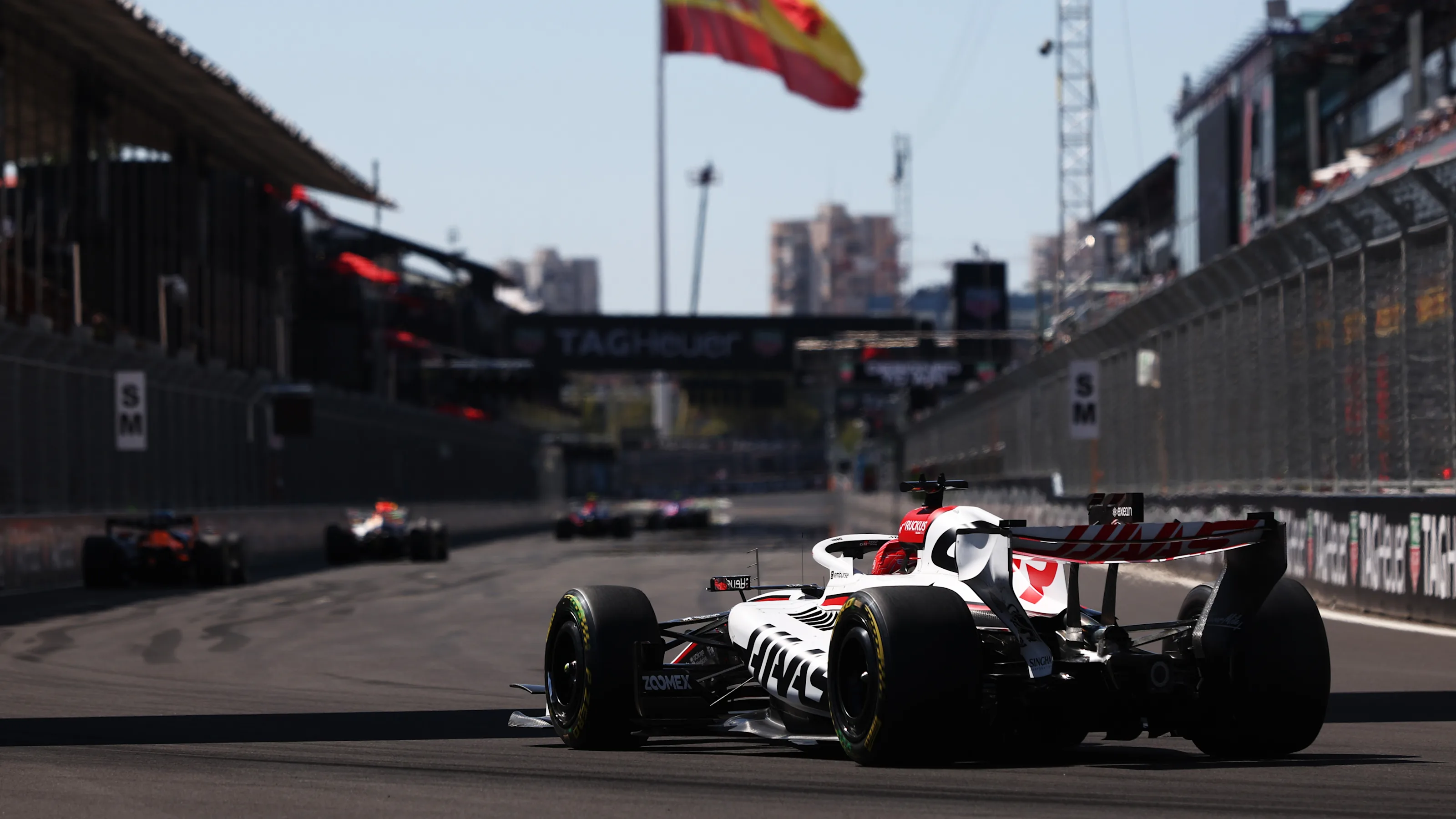 MADRID, SPAIN - SEPTEMBER 13: Esteban Ocon of France driving the (31) Haas F1 VF-26 Ferrari on