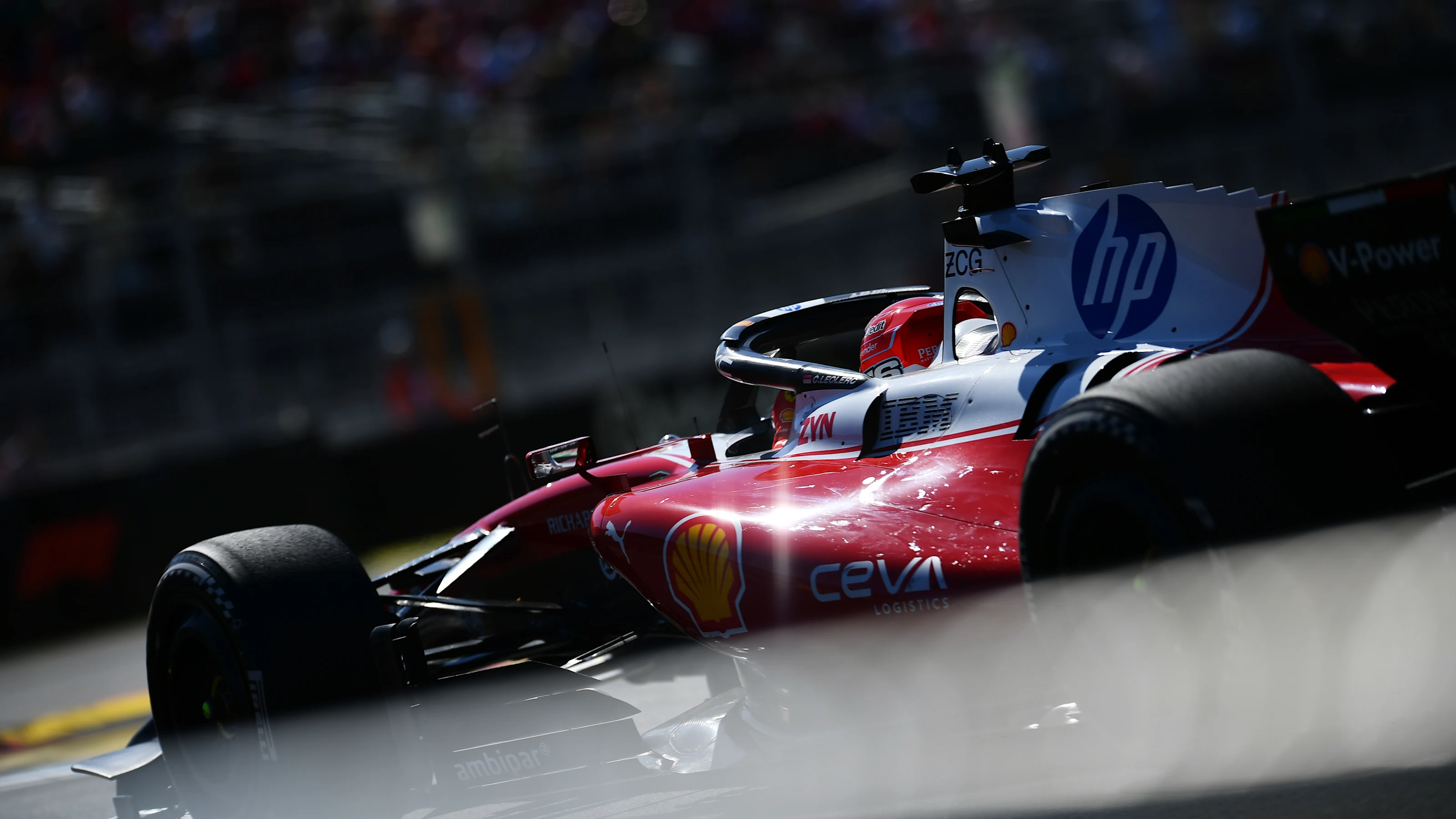 MADRID, SPAIN - SEPTEMBER 13: Charles Leclerc of Monaco driving the (16) Scuderia Ferrari SF-26 on