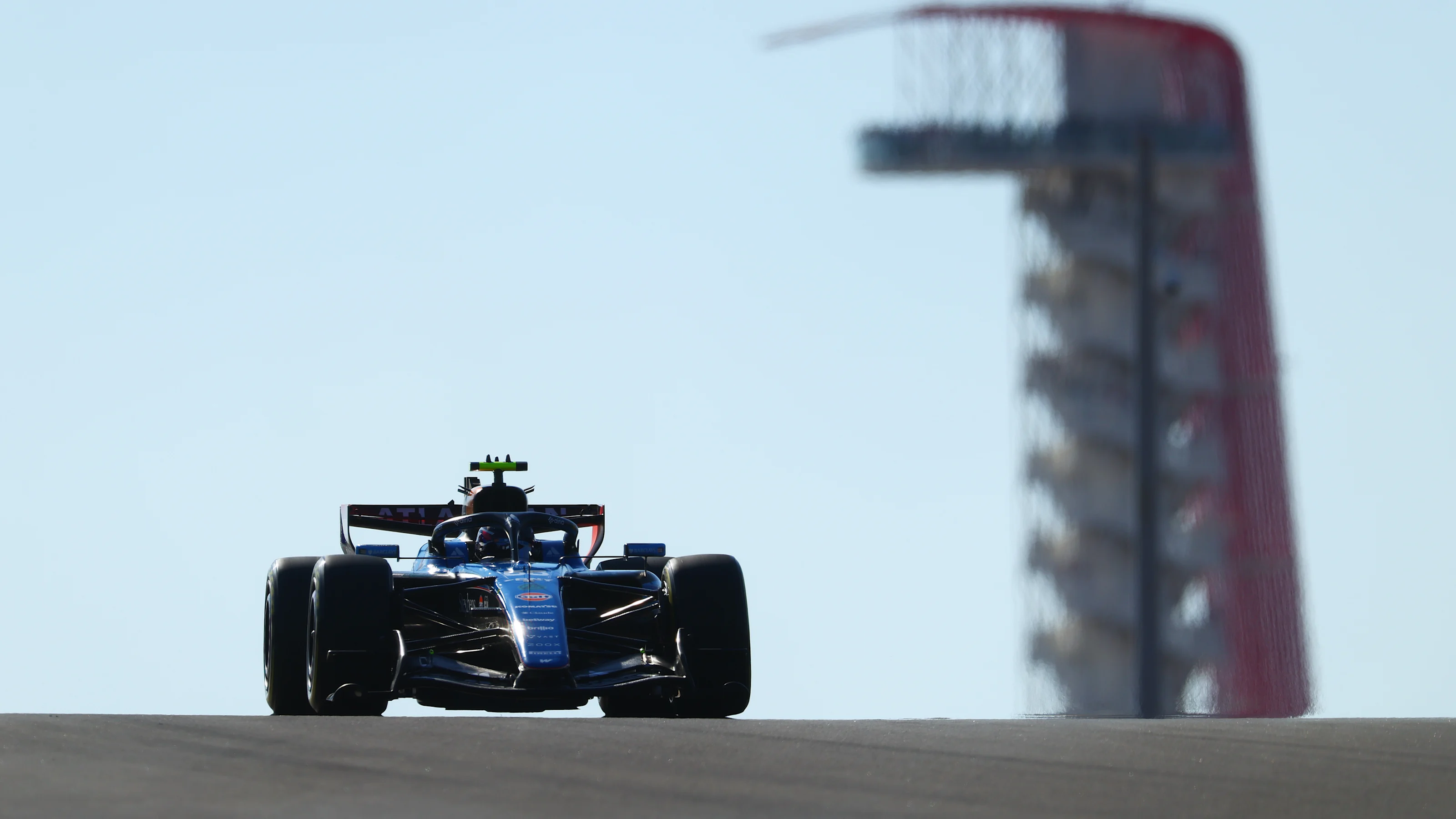 AUSTIN, TEXAS - OCTOBER 23: Carlos Sainz of Spain driving the (55) Williams FW48 Mercedes on track