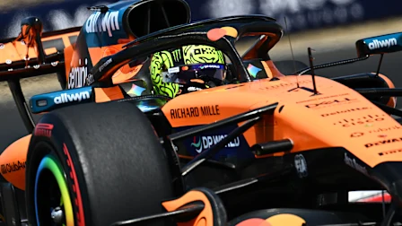 BUDAPEST, HUNGARY - JULY 25: Lando Norris of Great Britain driving the (1) McLaren MCL40 Mercedes